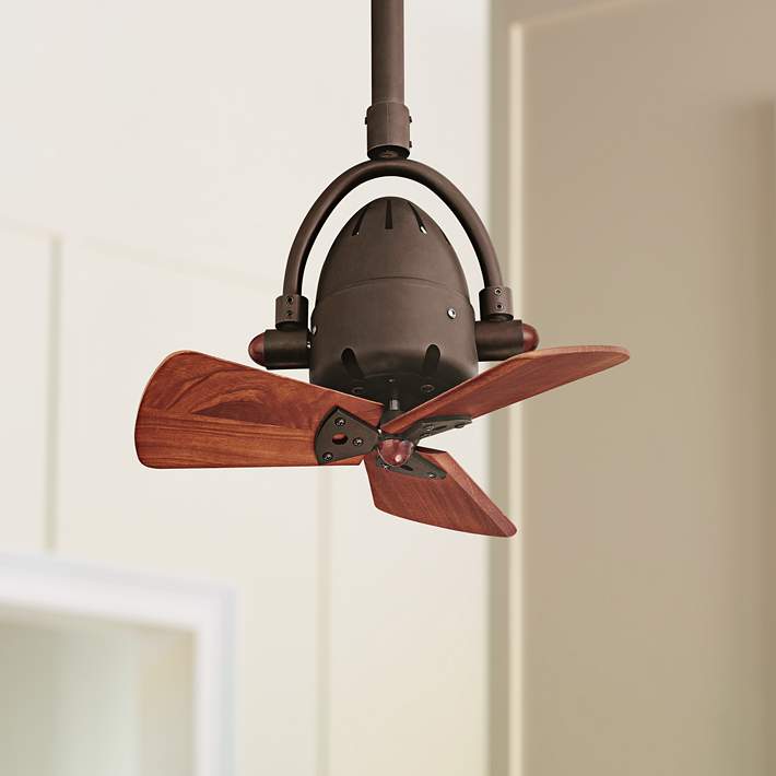 Wood Blades Oscillating Ceiling Fan, Directional Ceiling Fan
