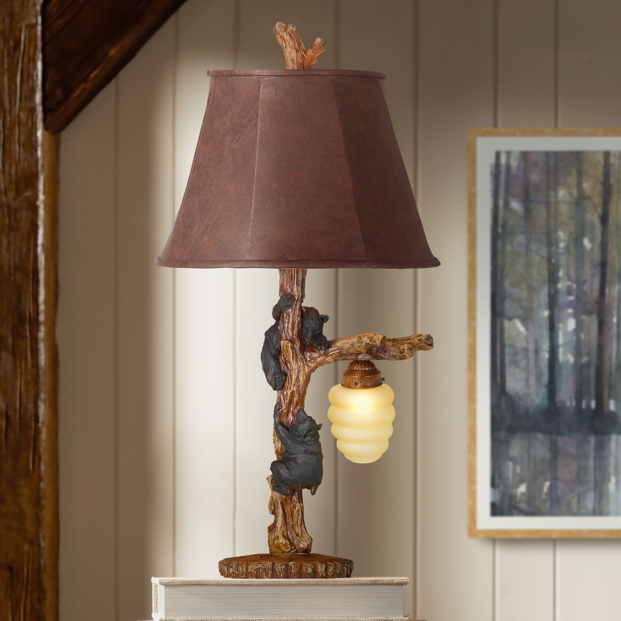 Lamps Lighting Ceiling Fans Bear, Cabin Themed Table Lamps