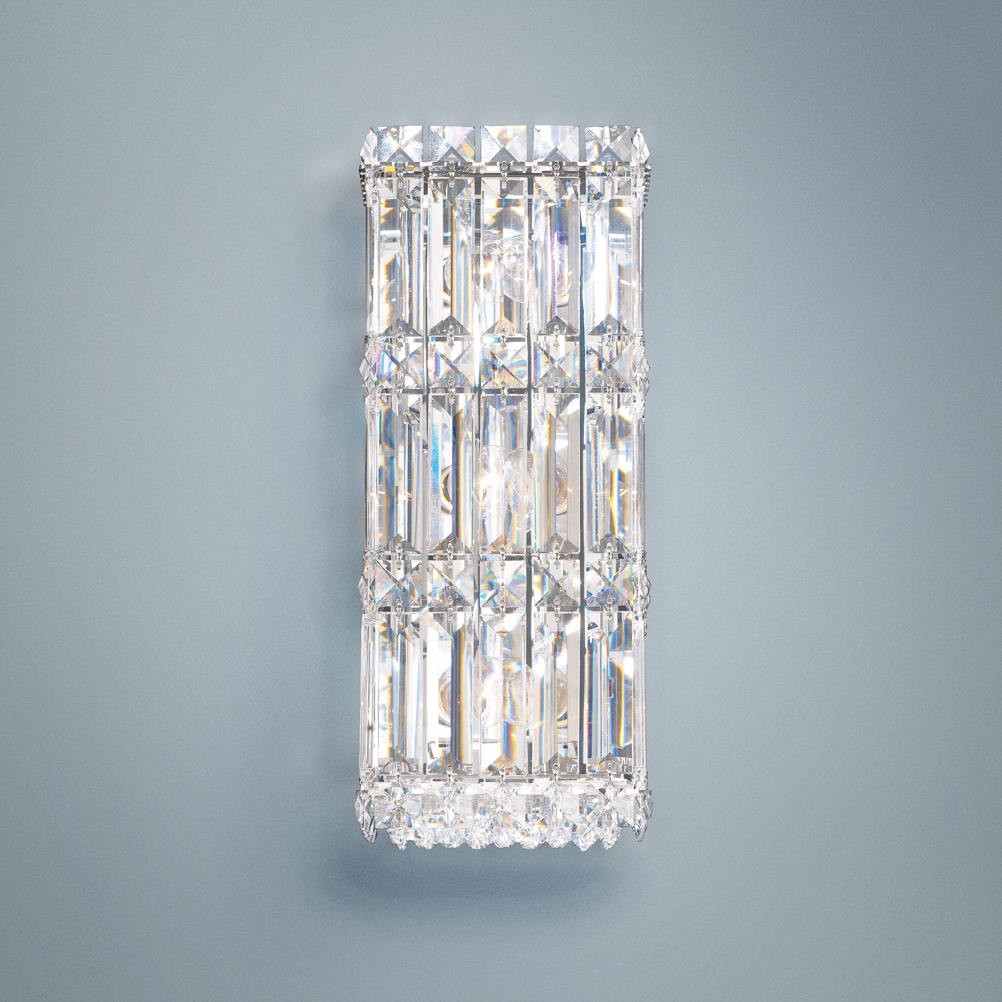 Schonbek Quantum Collection 13" High Crystal Wall Sconce