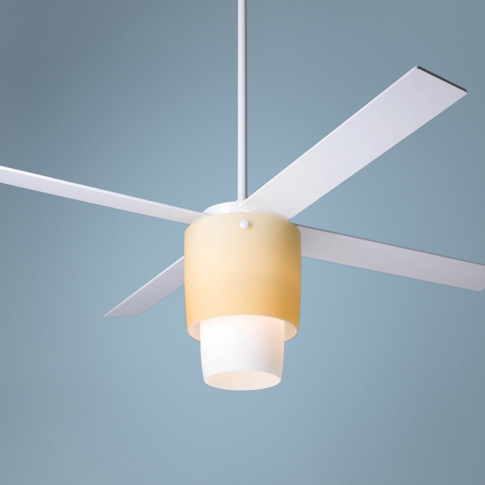 52" Modern Fan Halo White Light Kit Ceiling Fan   #J3936