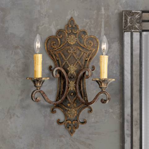 Savoy House Southerby 2 Light Sconce in Florencian Bronze 