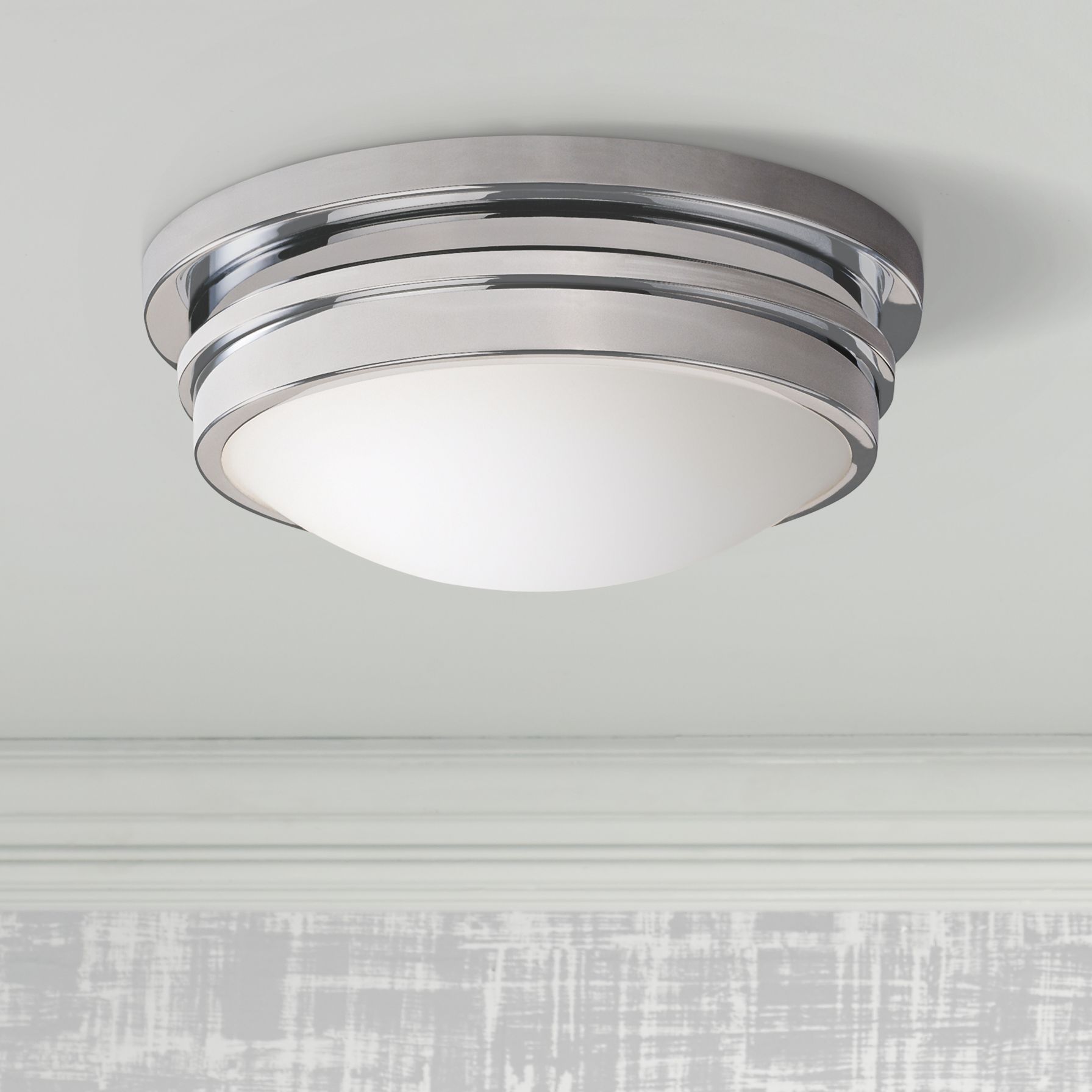 Roderick Collection Chrome 10" Wide Flushmount Ceiling Light