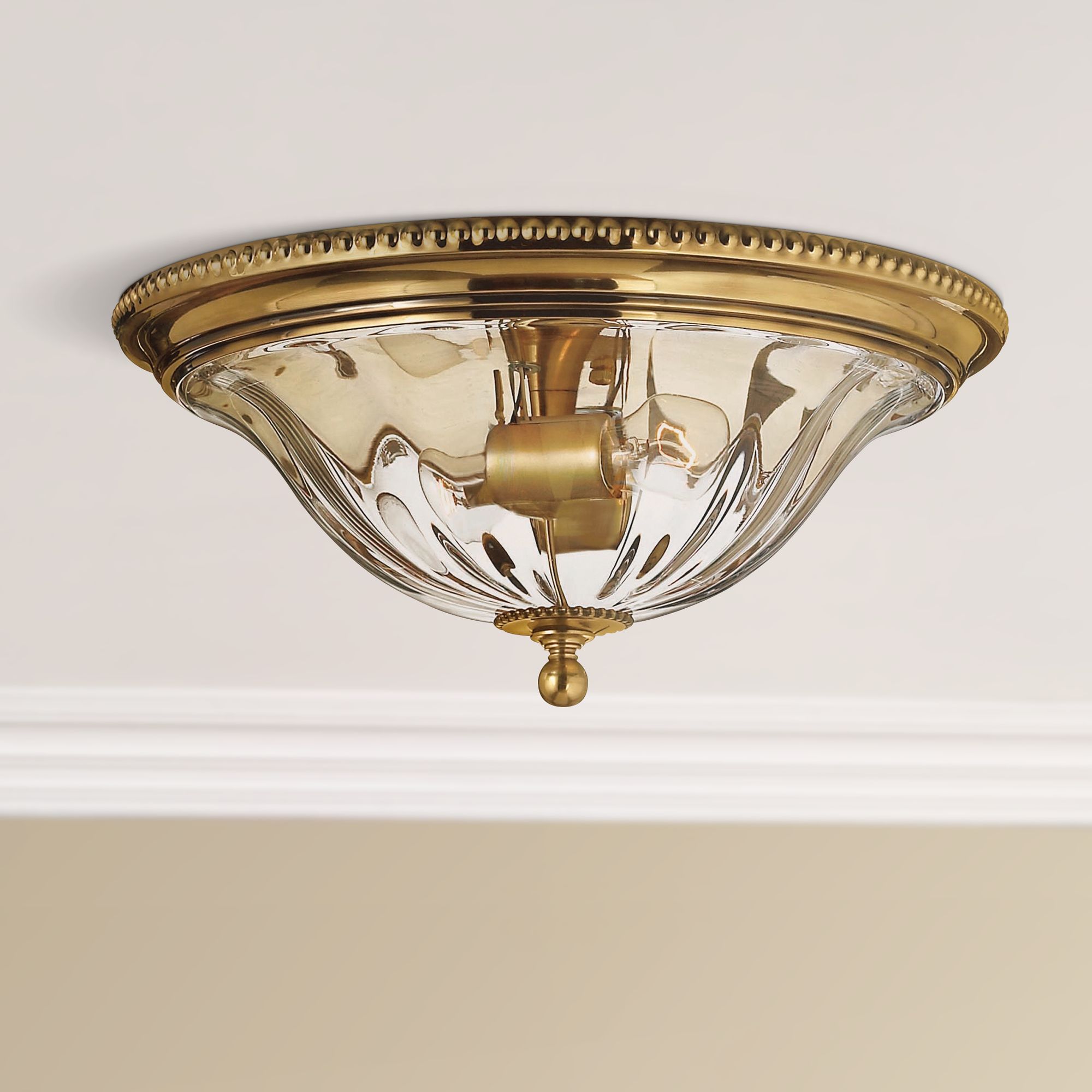 Hinkley Cambridge Brass 16 1/4" Wide Ceiling Light