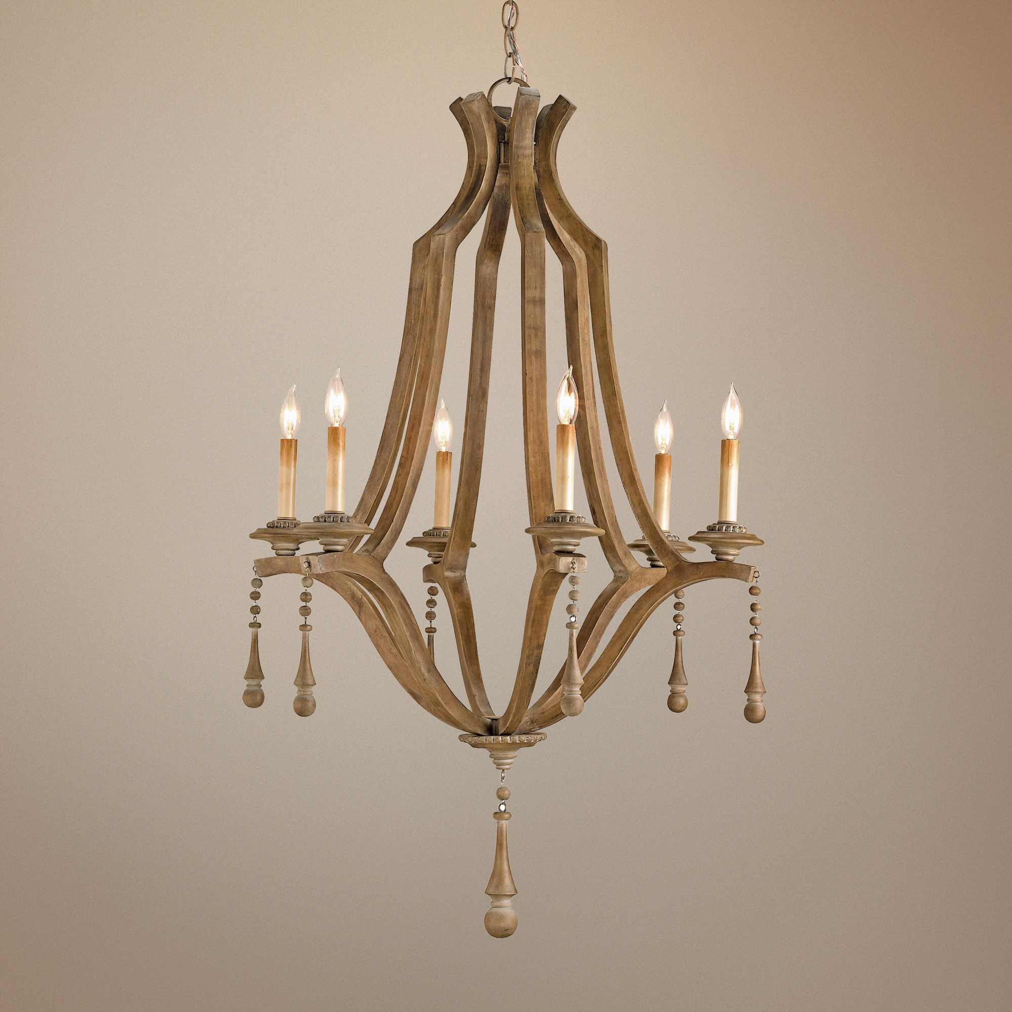 Currey and Company Simplicity 6-Light 25" Wide Chandelier
