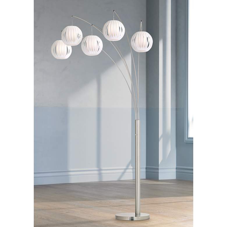 Lite Source Deion 5-Light Hanging Arc Floor Lamp