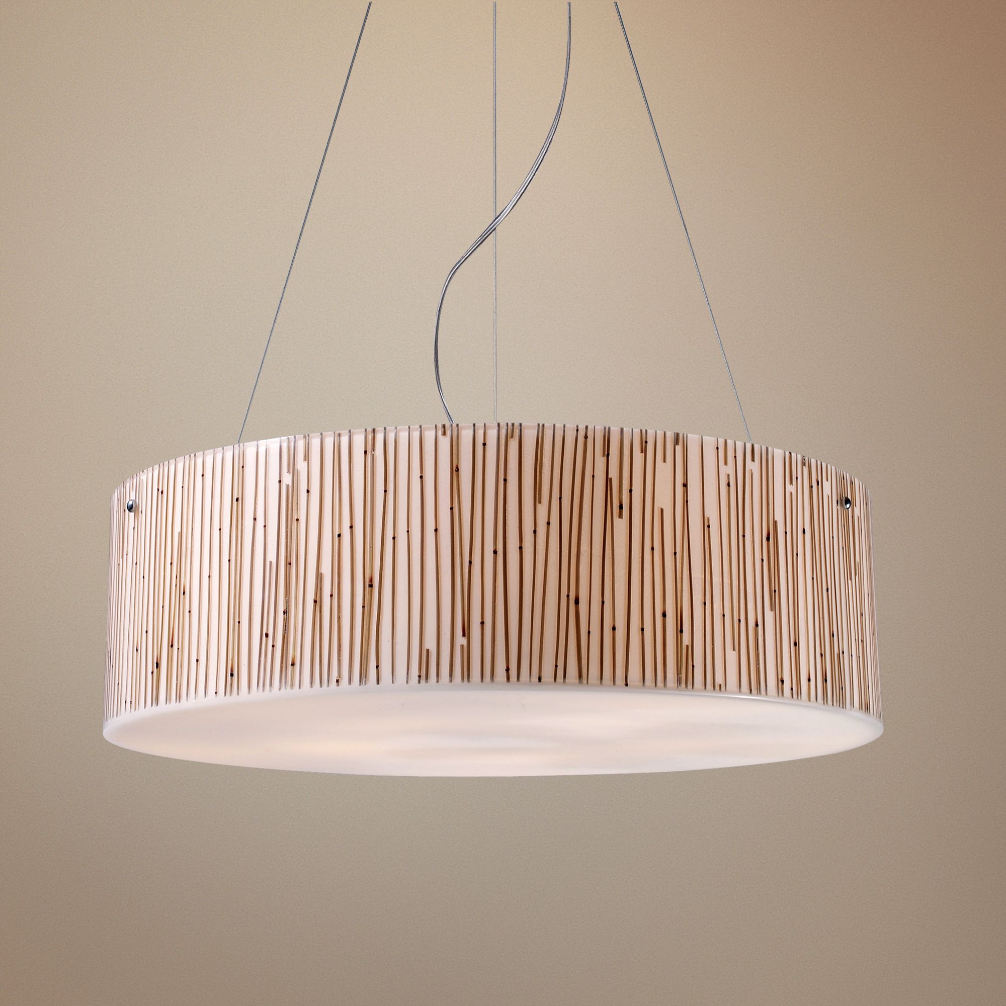 Modern Organics 24" Wide Bamboo Stems Pendant Light
