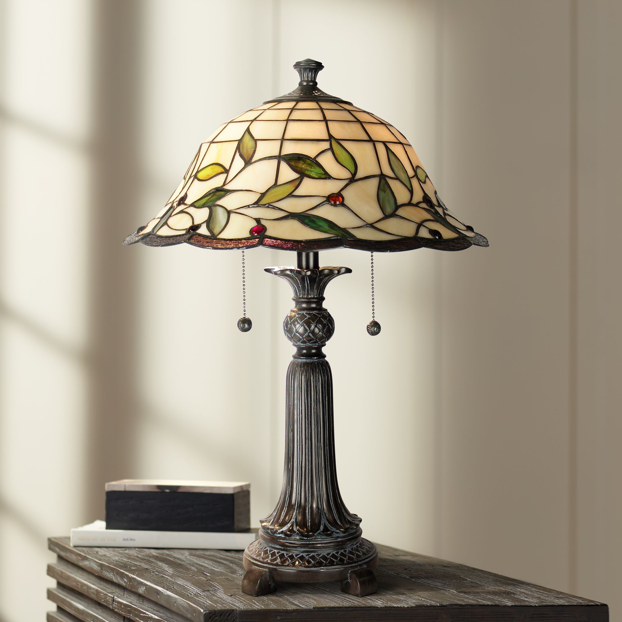 Dale Tiffany 23" High Donavan Art Glass Accent Table Lamp