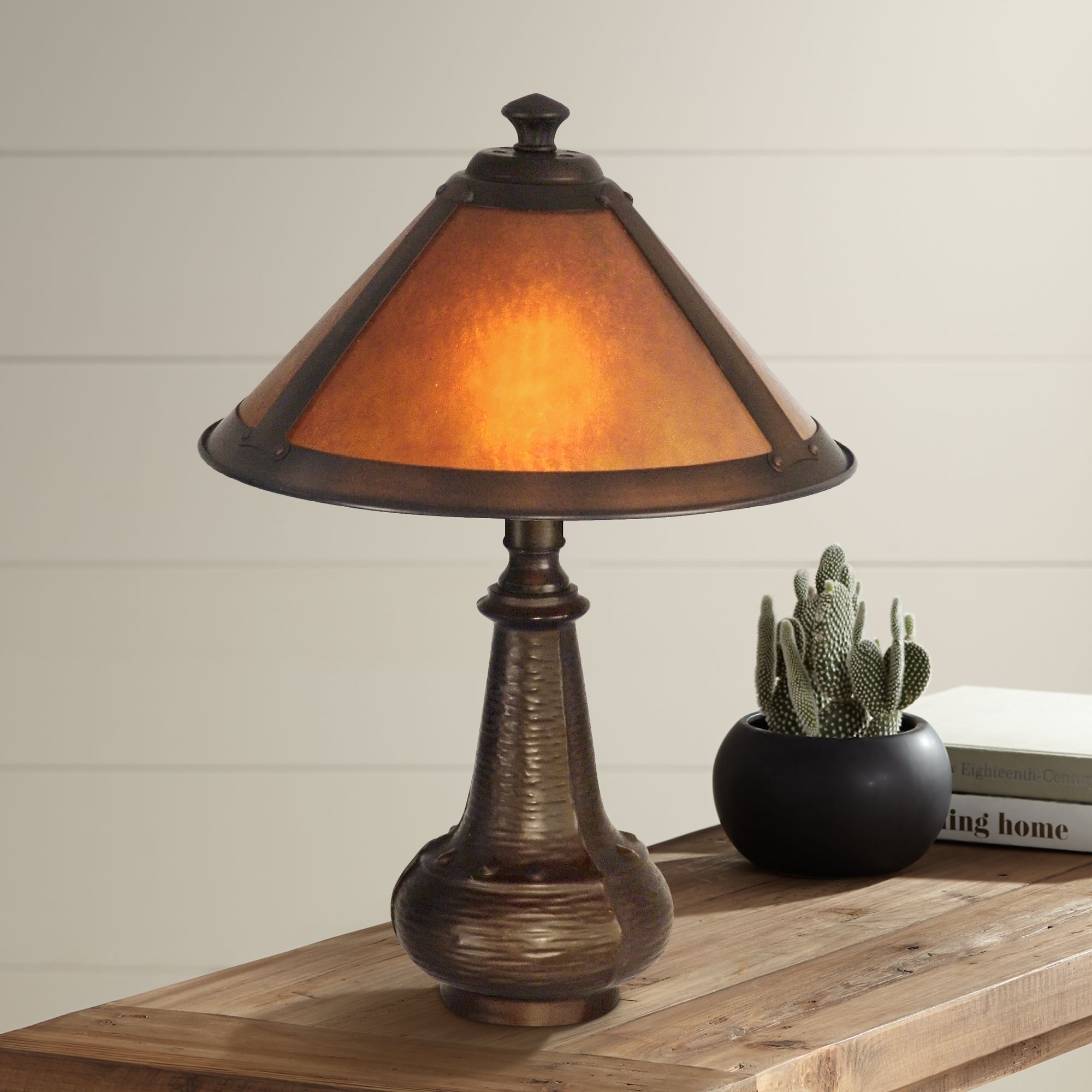 Dale Tiffany 16" High Hunter Mica Mini Accent Lamp