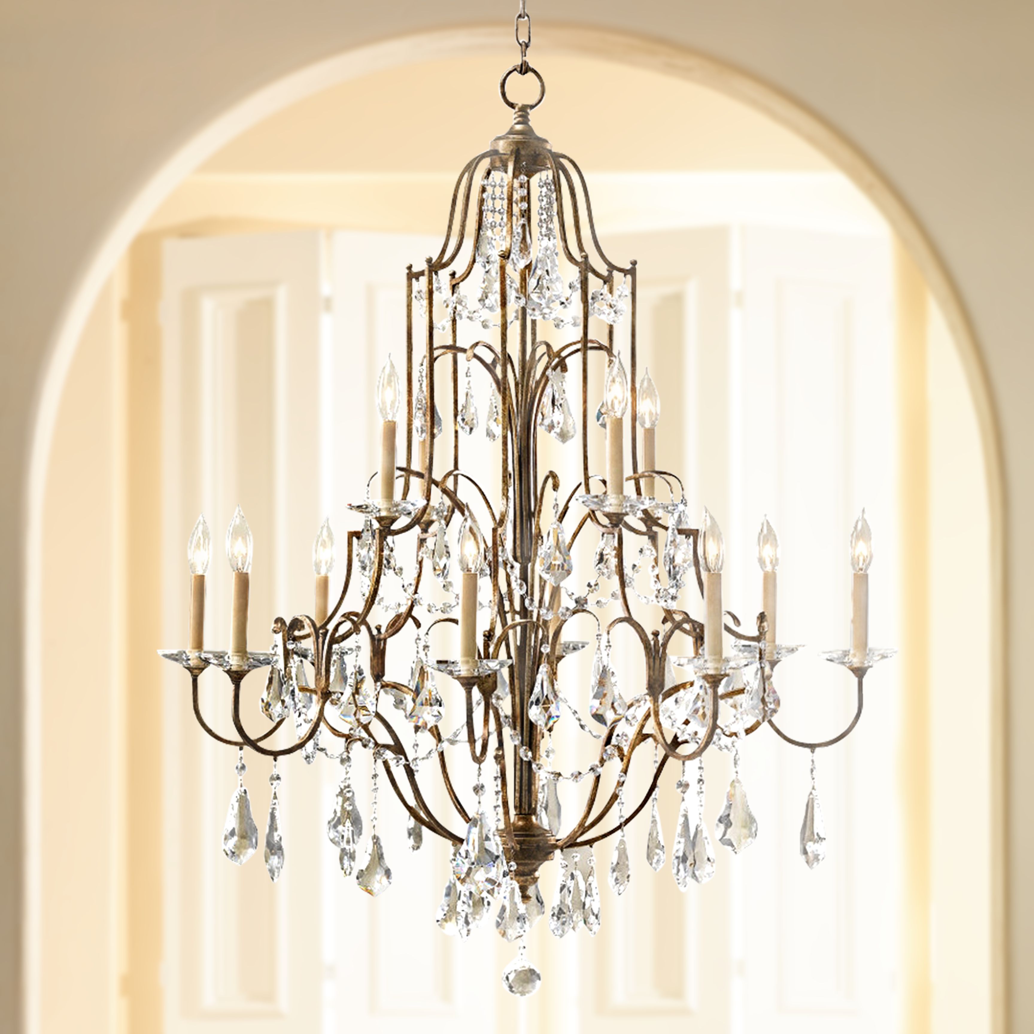 Feiss Valentina 36 1/2" Wide Oxidized Bronze Chandelier