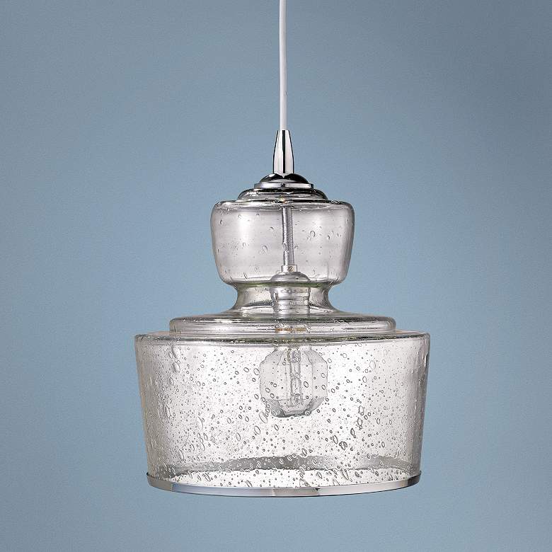 Jamie Young Lafitte Clear Glass 10&quot; Wide Pendant Chandelier
