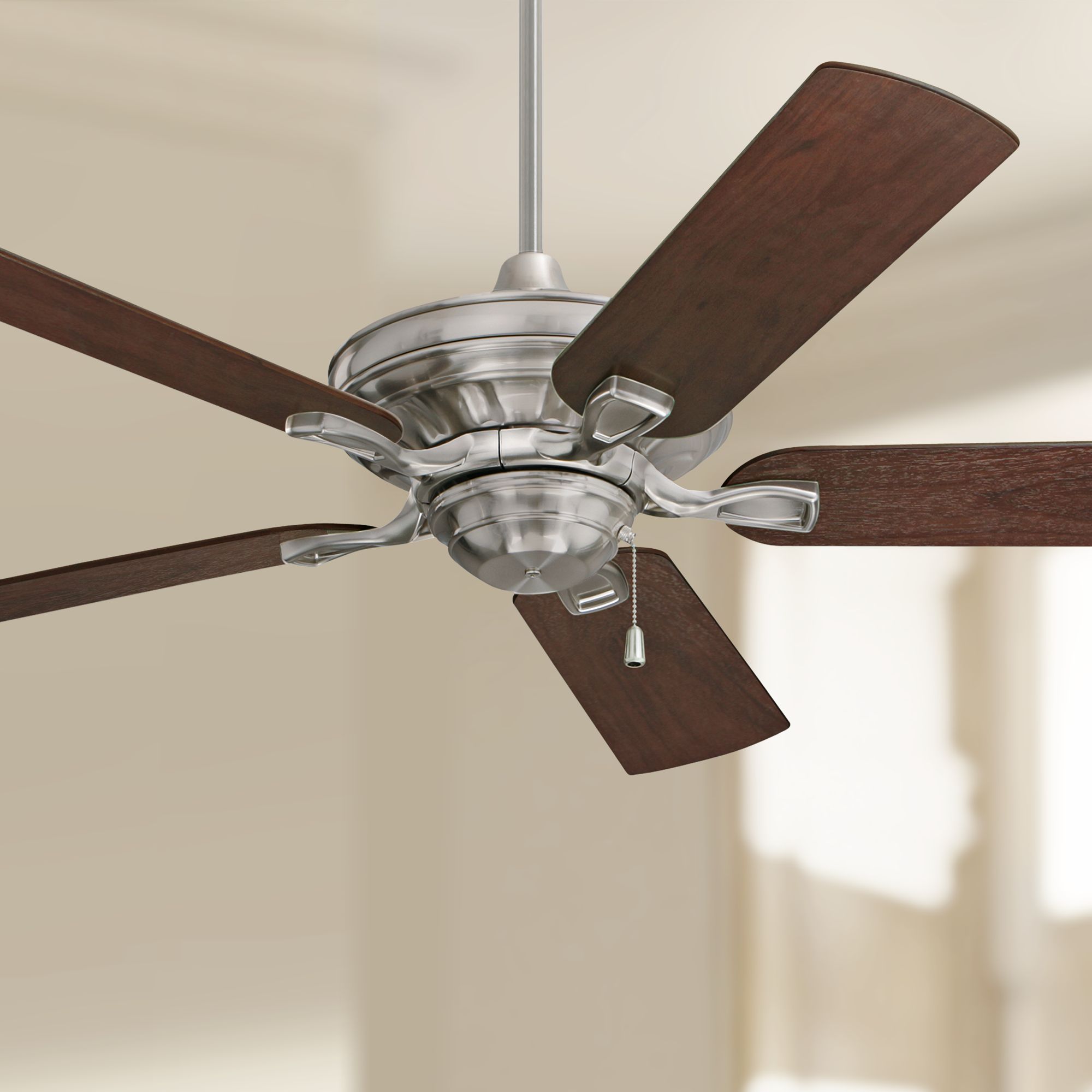 52" Emerson Carrera Bella Brushed Steel Ceiling Fan