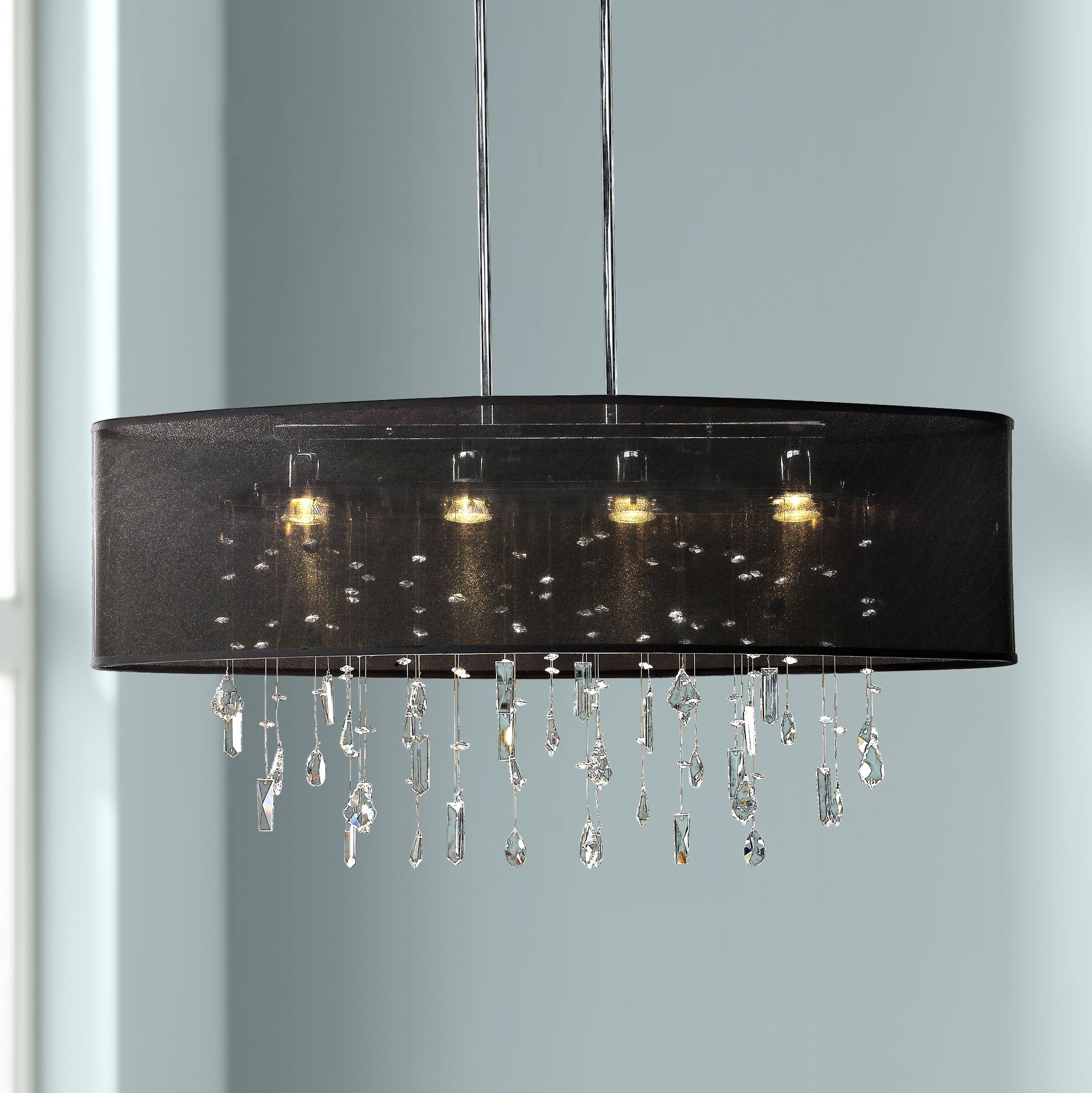 black pendant light for dining room