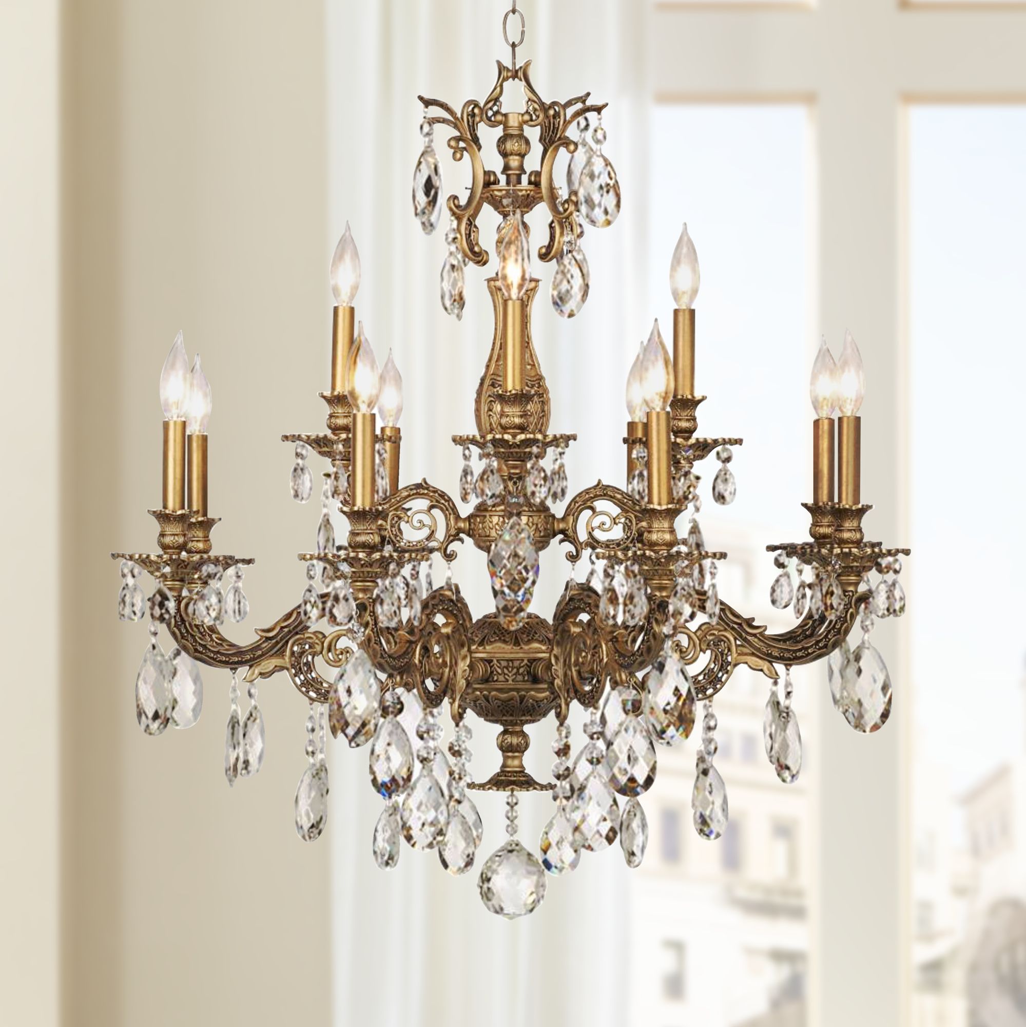 Schonbek Milano 32 1/2"W Midnight Optic Crystal Chandelier