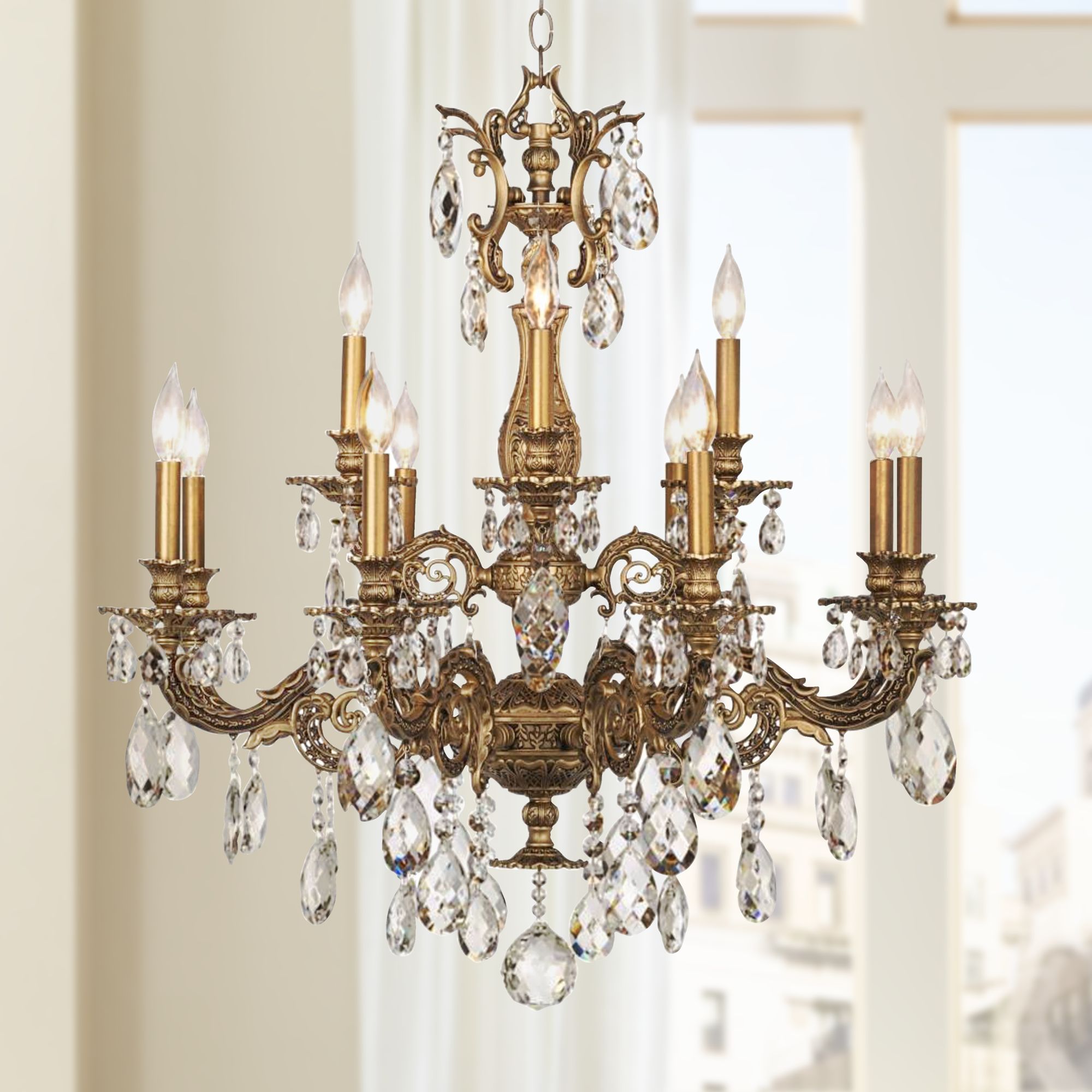 Milano 32 1/2" Wide Midnight Swarovski Crystal Chandelier