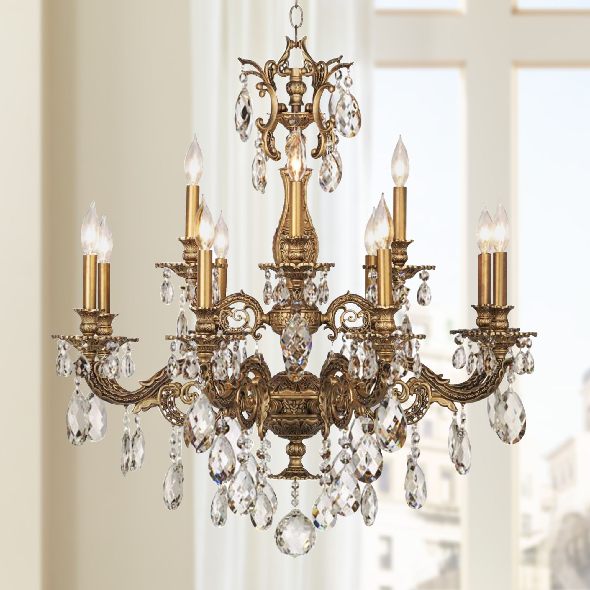 Schonbek Milano 32 1/2"W Midnight Spectra Crystal Chandelier