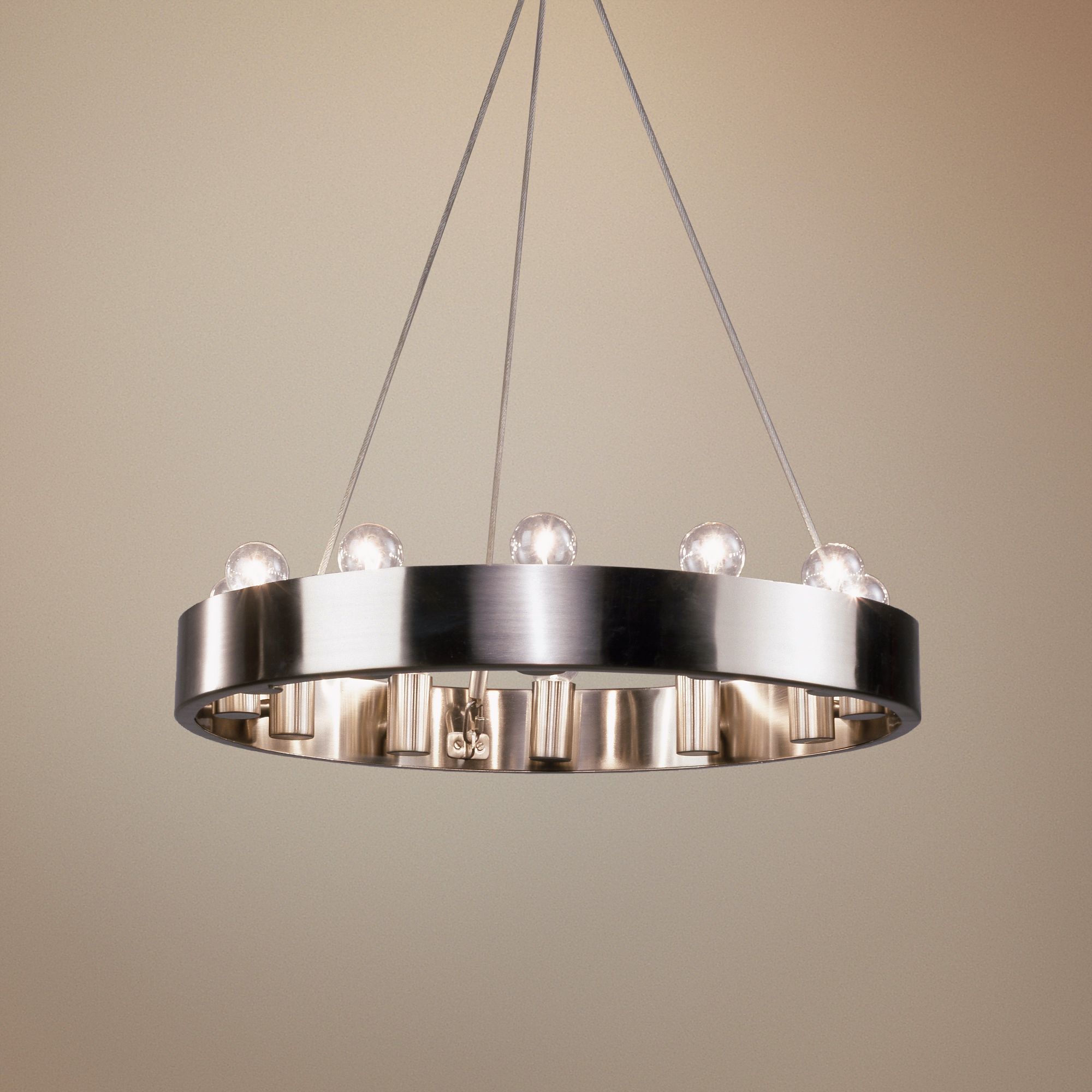 Robert Abbey Candelaria 24" Wide Brushed Nickel Chandelier