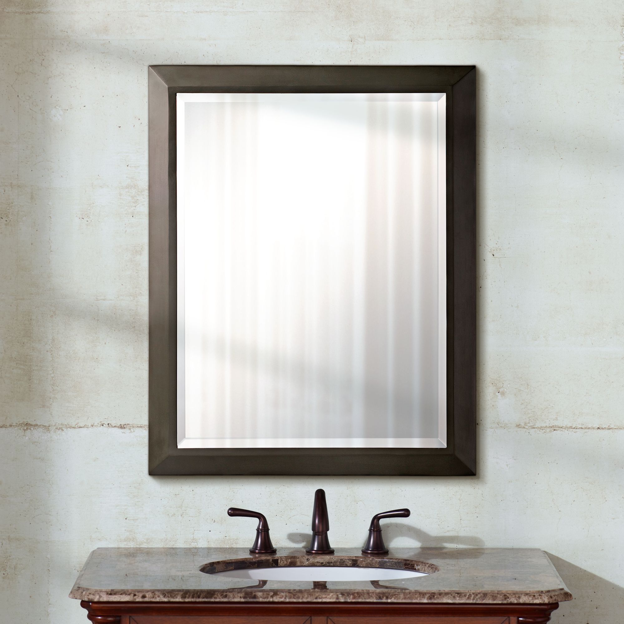 Kichler Olde Bronze 24" x 30" Rectangular Wall Mirror P0955 Lamps Plus