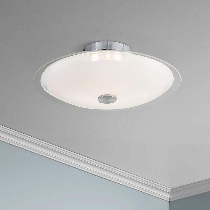 Possini Euro Glass Disk 15 Wide Round, Round Ceiling Light Cover