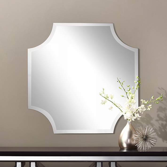 30 Beveled Wall Mirror P1632, Mirror With Beveled Edge Cut