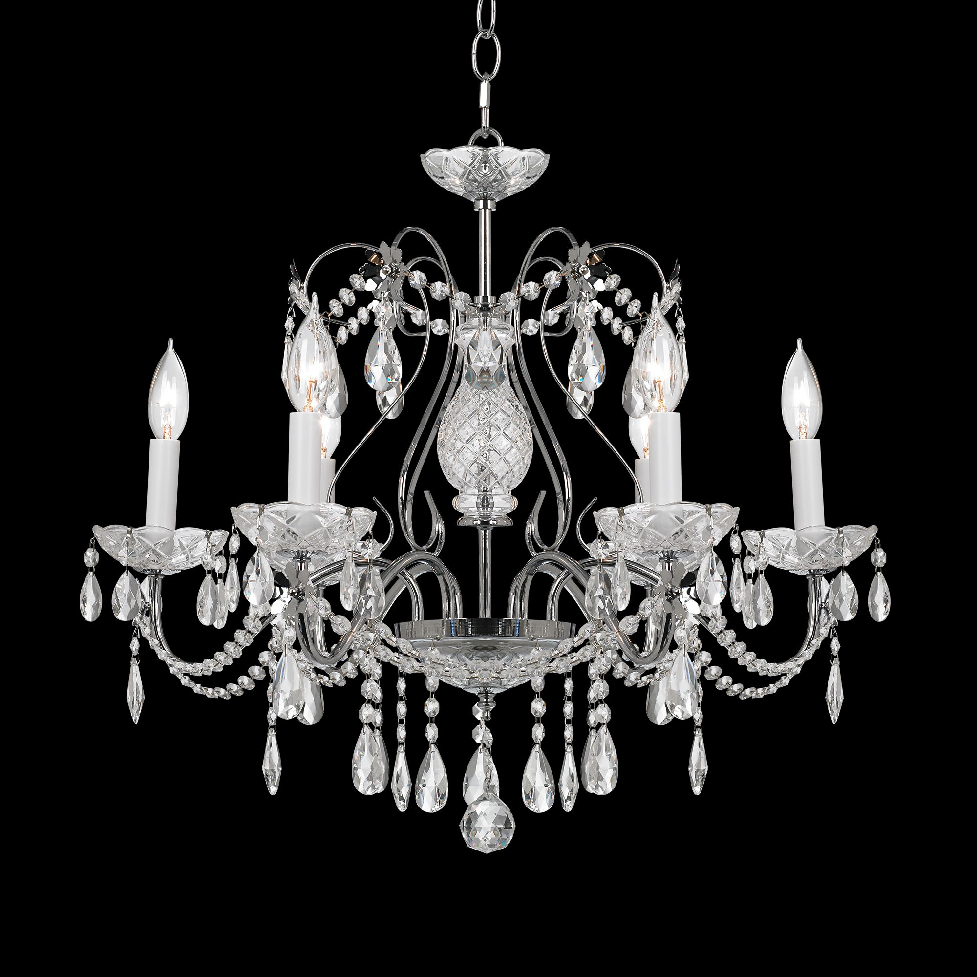 Impact 24" Wide Silver Regal Crystal Chandelier