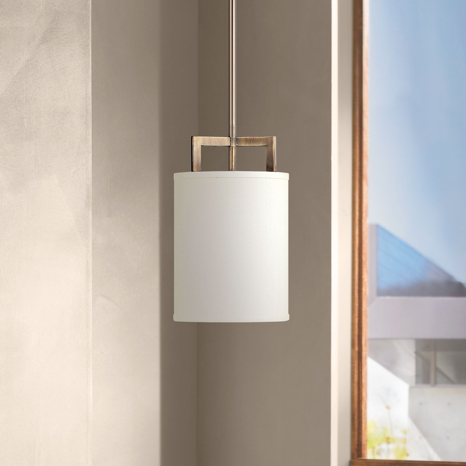 Hinkley Hampton Collection 7" Wide Bronze Mini Pendant Light