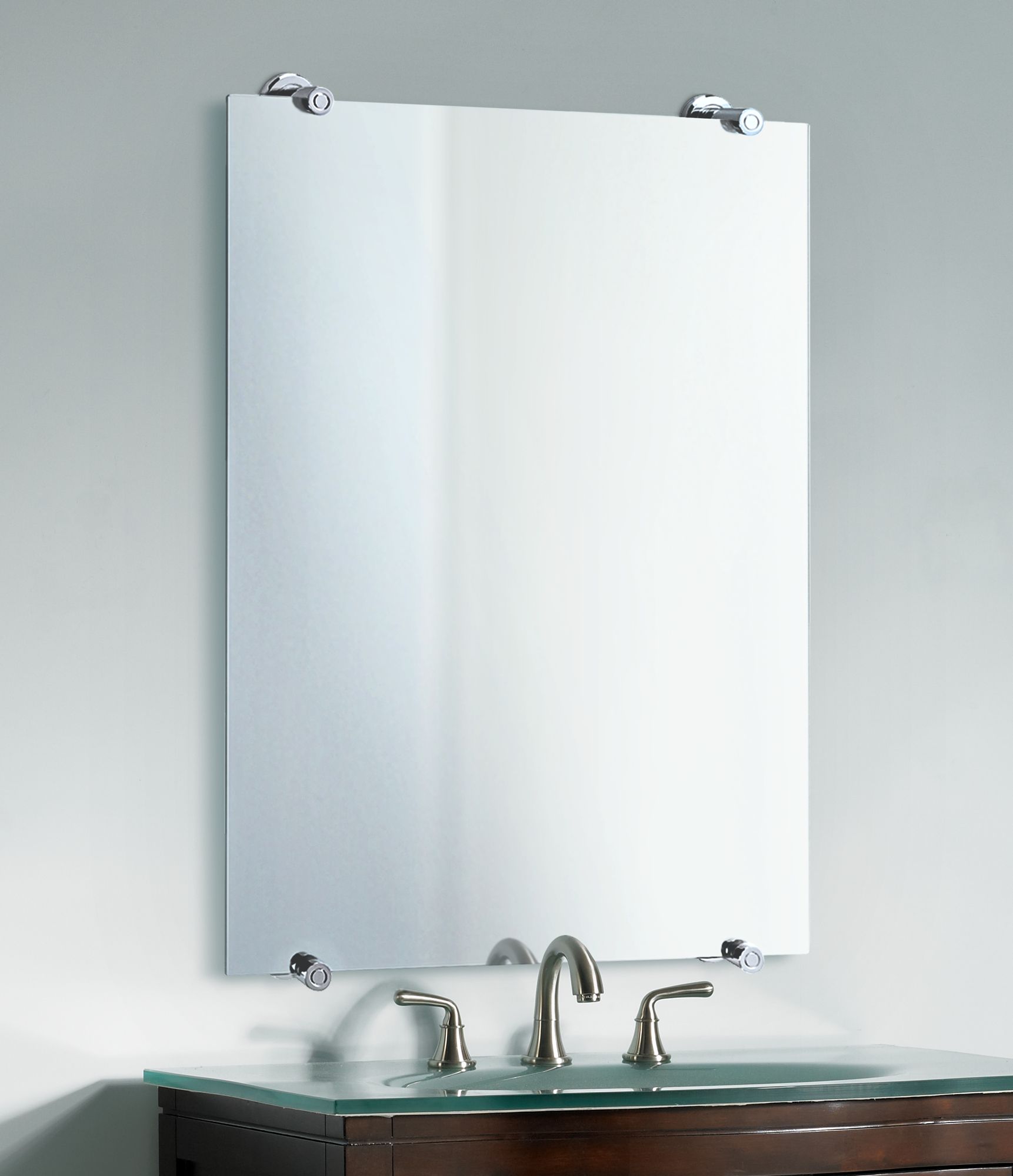 Gatco Latitude 2 Polished Chrome 22" x 32" Wall Mirror