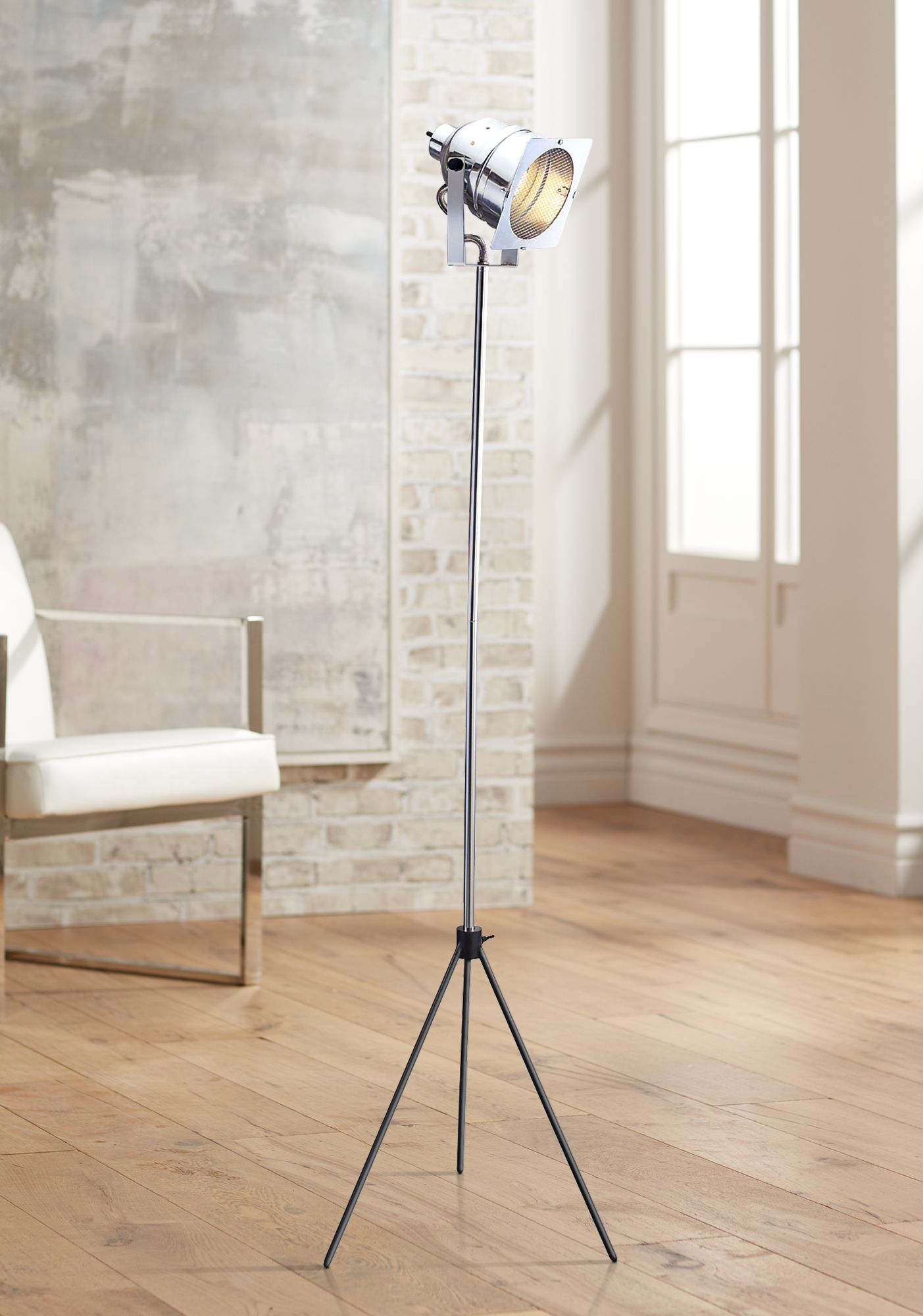In Studio Adjustable Steel Floor Lamp