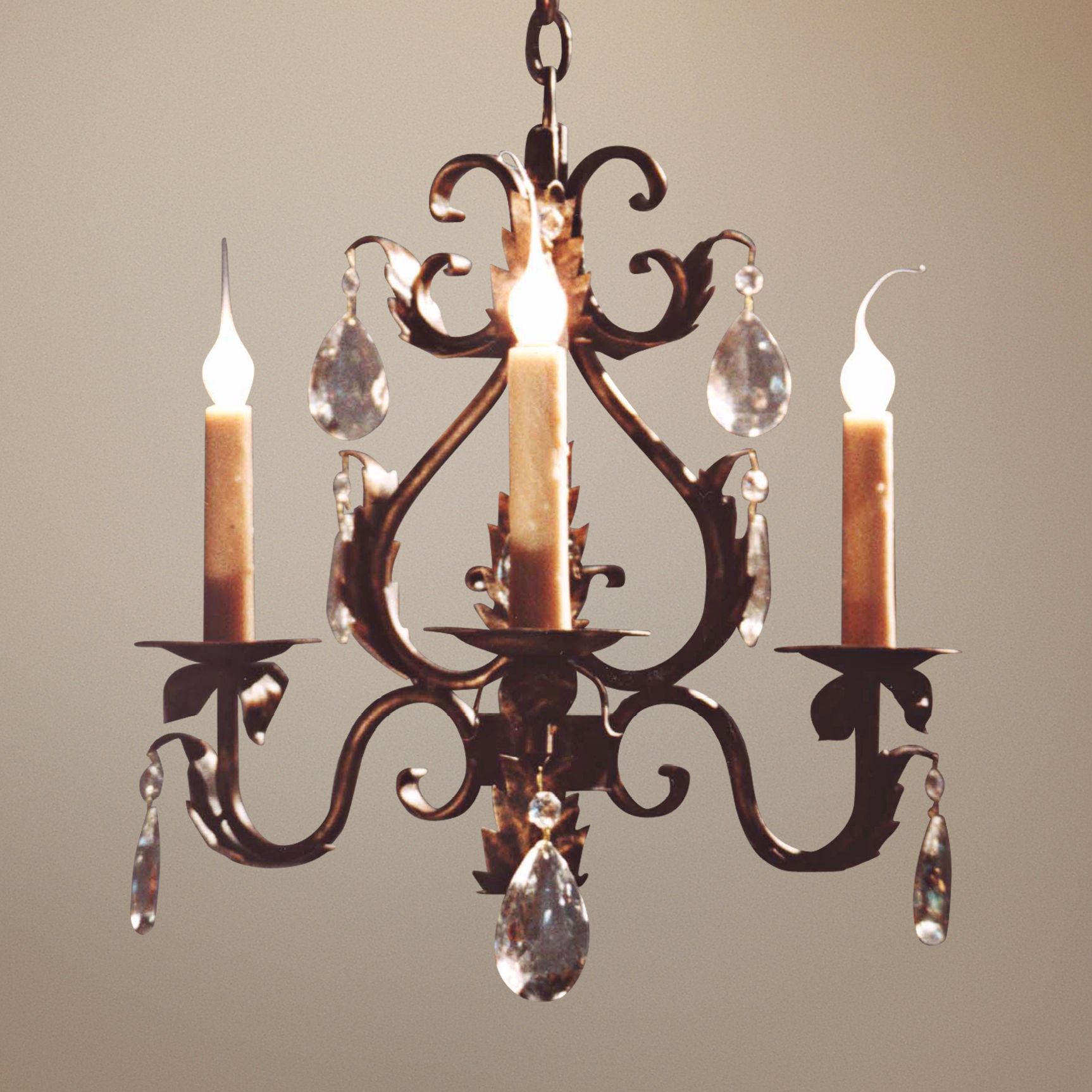 Laura Lee Michelle 3-Light 20" Wide Small Crystal Chandelier