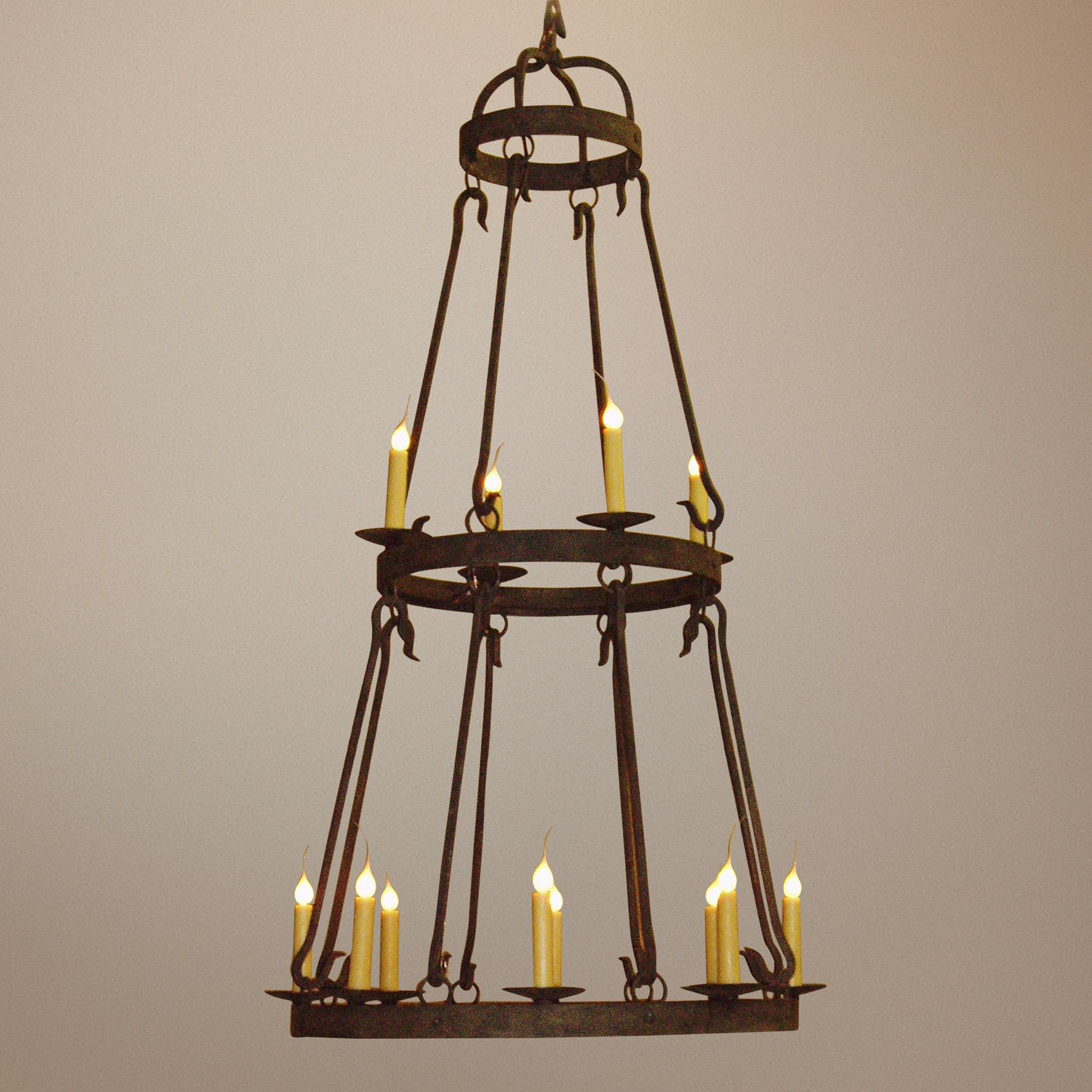 Laura Lee Buckingham 12-Light 36"W Large Candle Chandelier