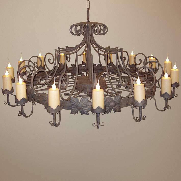 Laura Lee Madrid 16 Light 72 Wide, Candle Chandelier Lamp