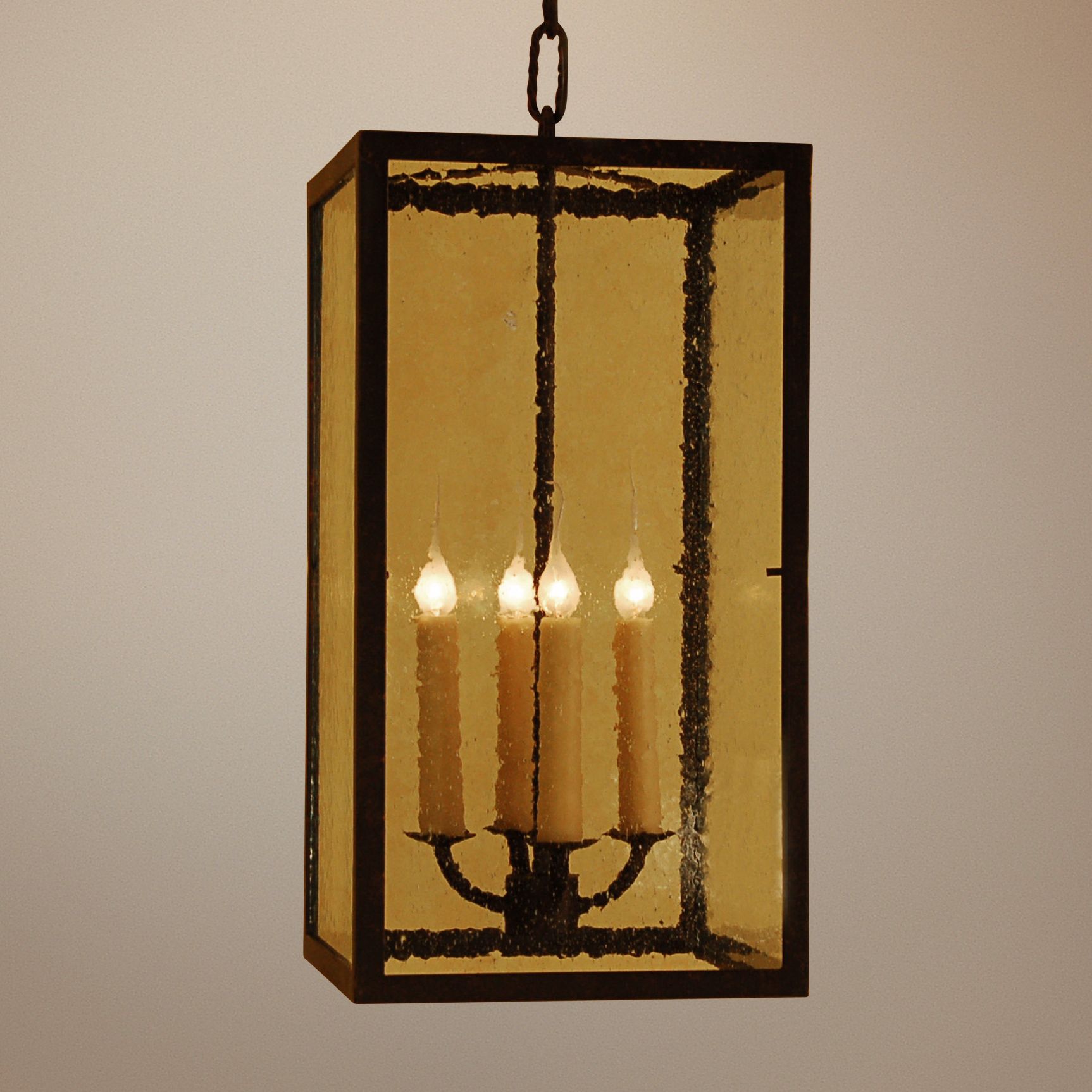 Laura Lee Monterey 12" Wide Lantern 4-Light Foyer Chandelier