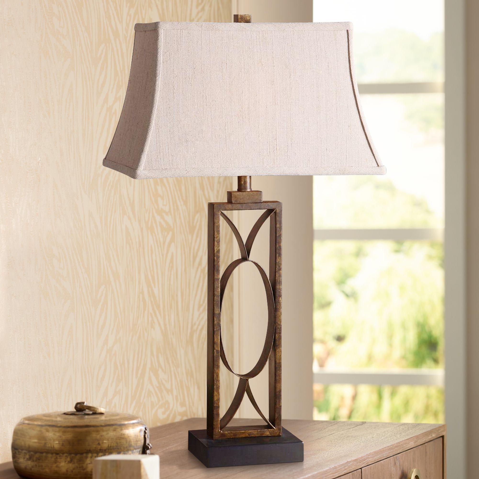 bronze nightstand lamps