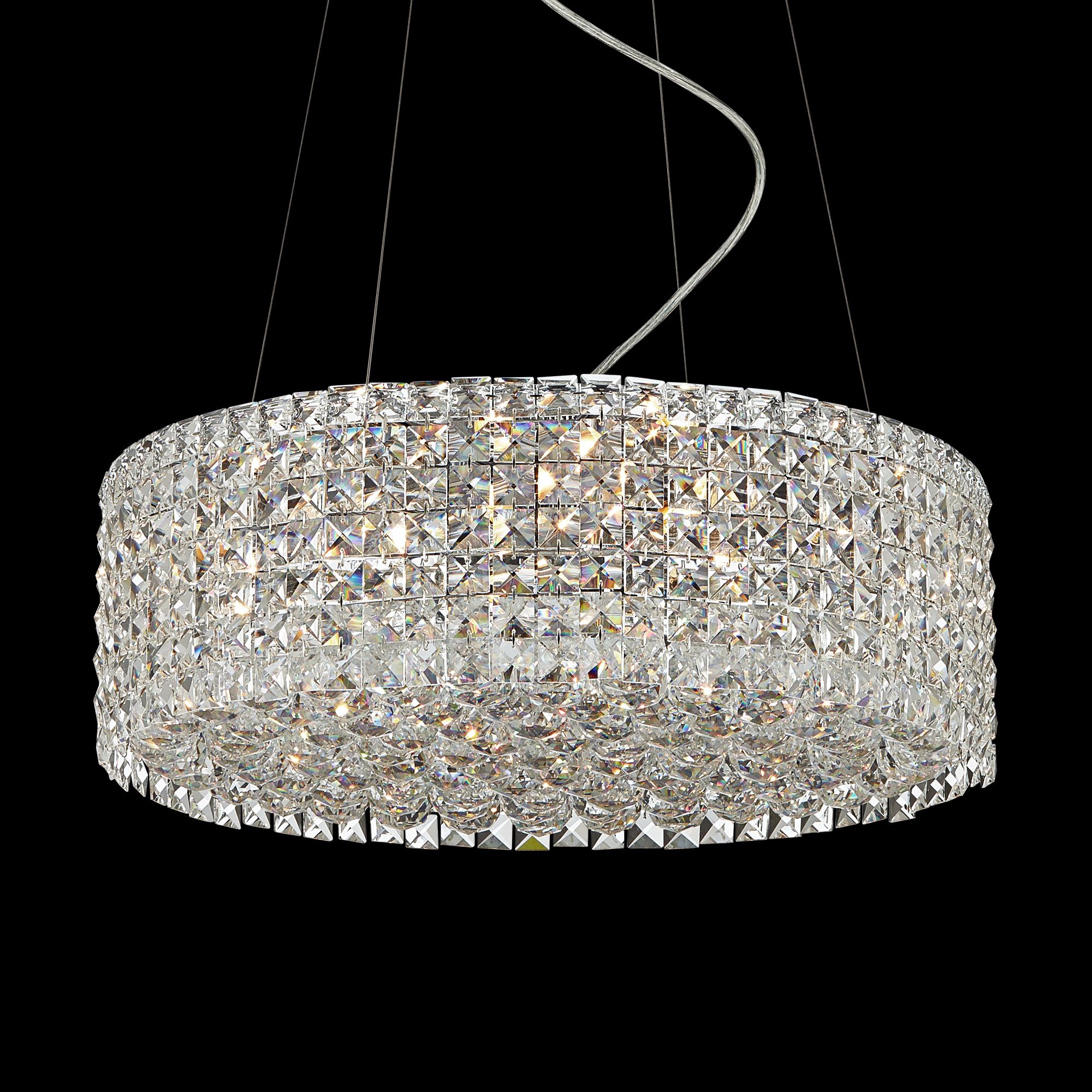 James R. Moder Vesta 20" Round Imperial Crystal Pendant