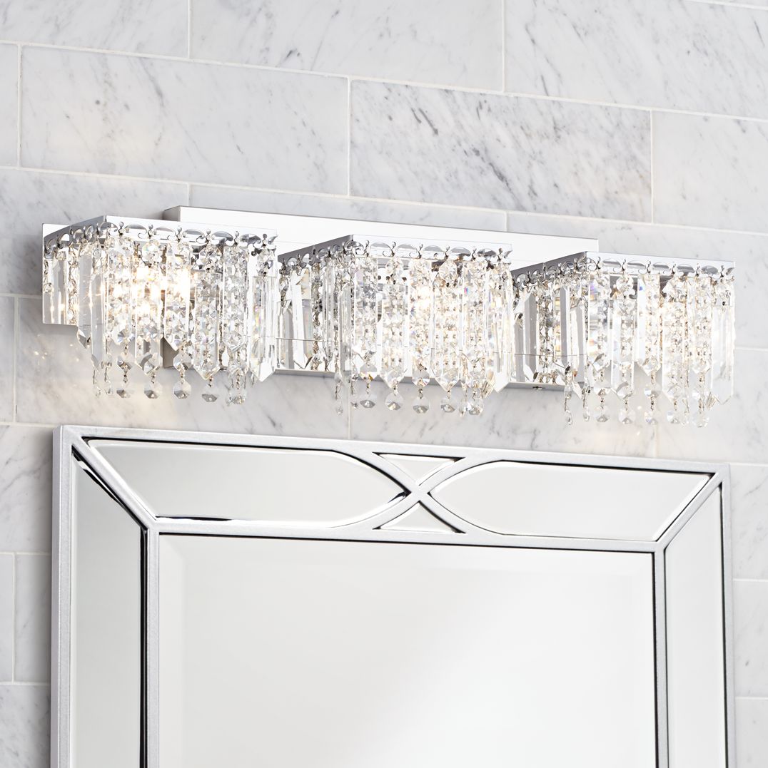 Modern Bathroom Crystal LED Mirror Light Wall Mounted Lamp Fixtures Vanity Light