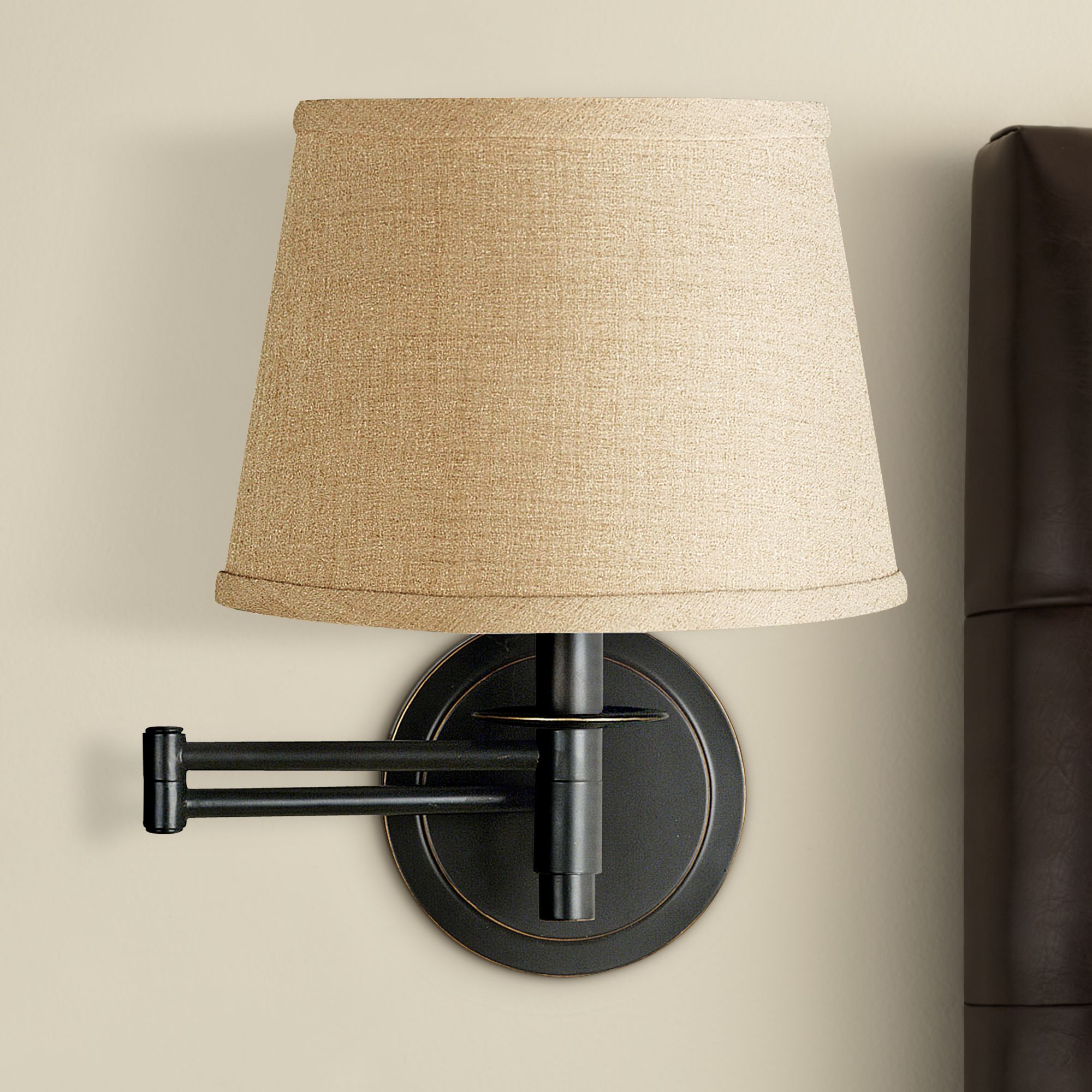 Kenroy Sheppard Oil Rubbed Bronze Plug-In Swing Arm Light