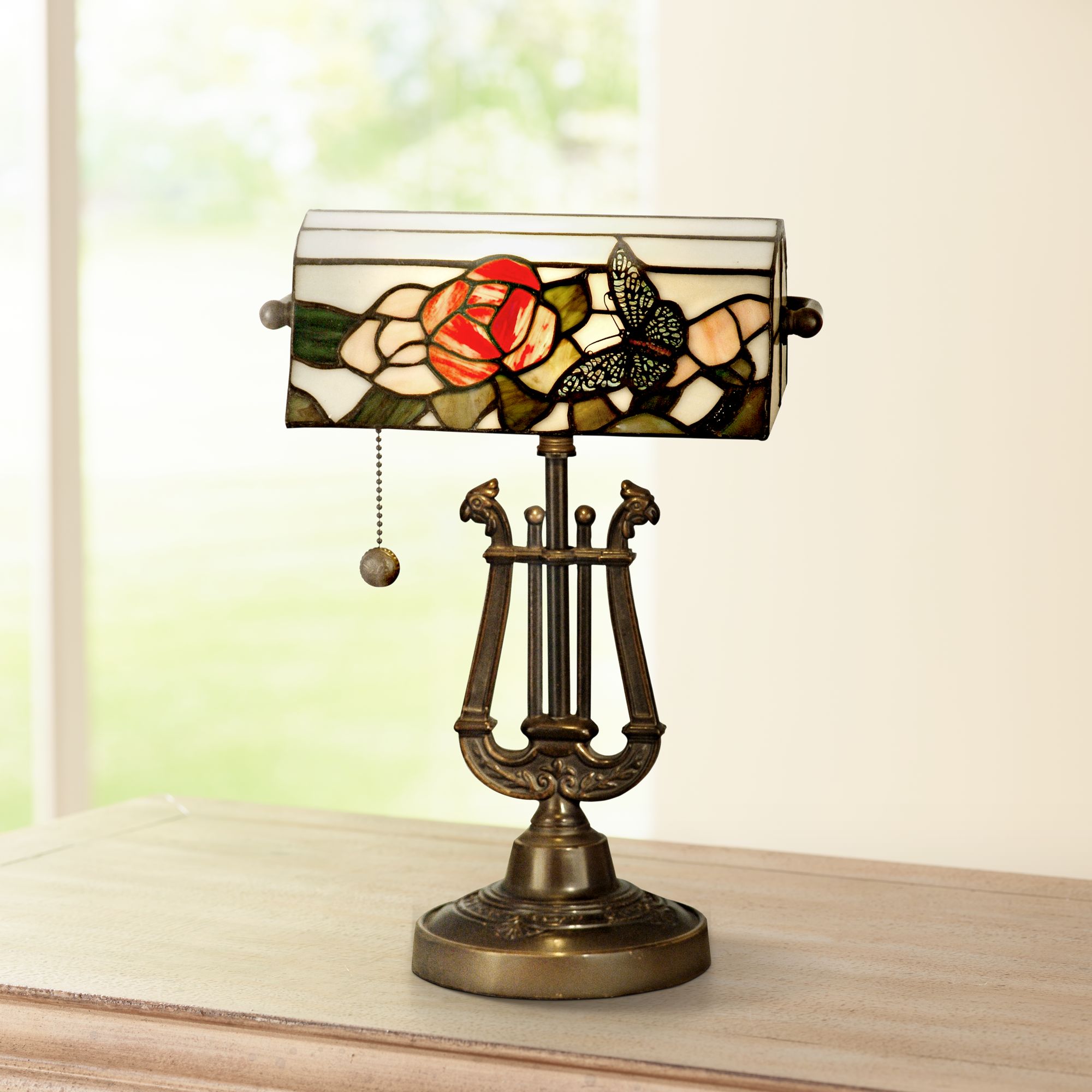Dale Tiffany Broadview Style Banker's Lamp