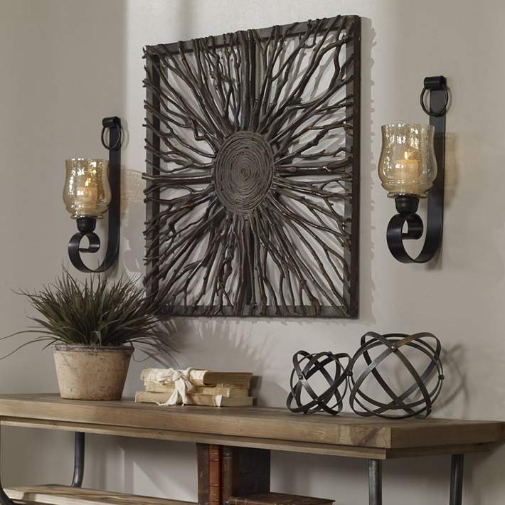 decorative wall sconces candle holders