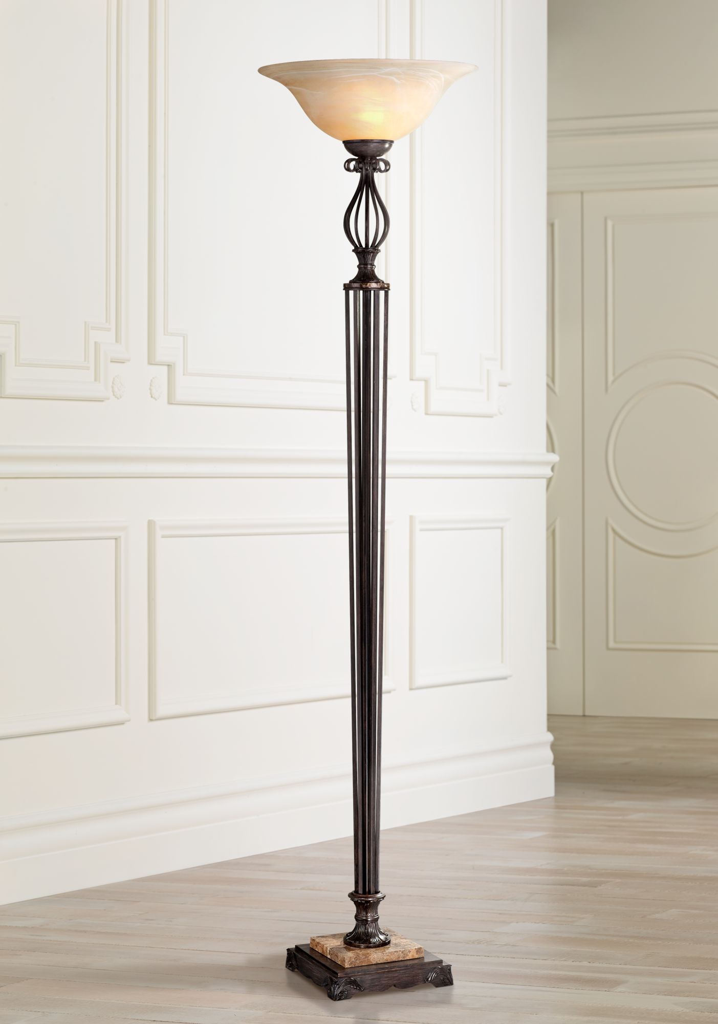 metal birdcage floor lamp