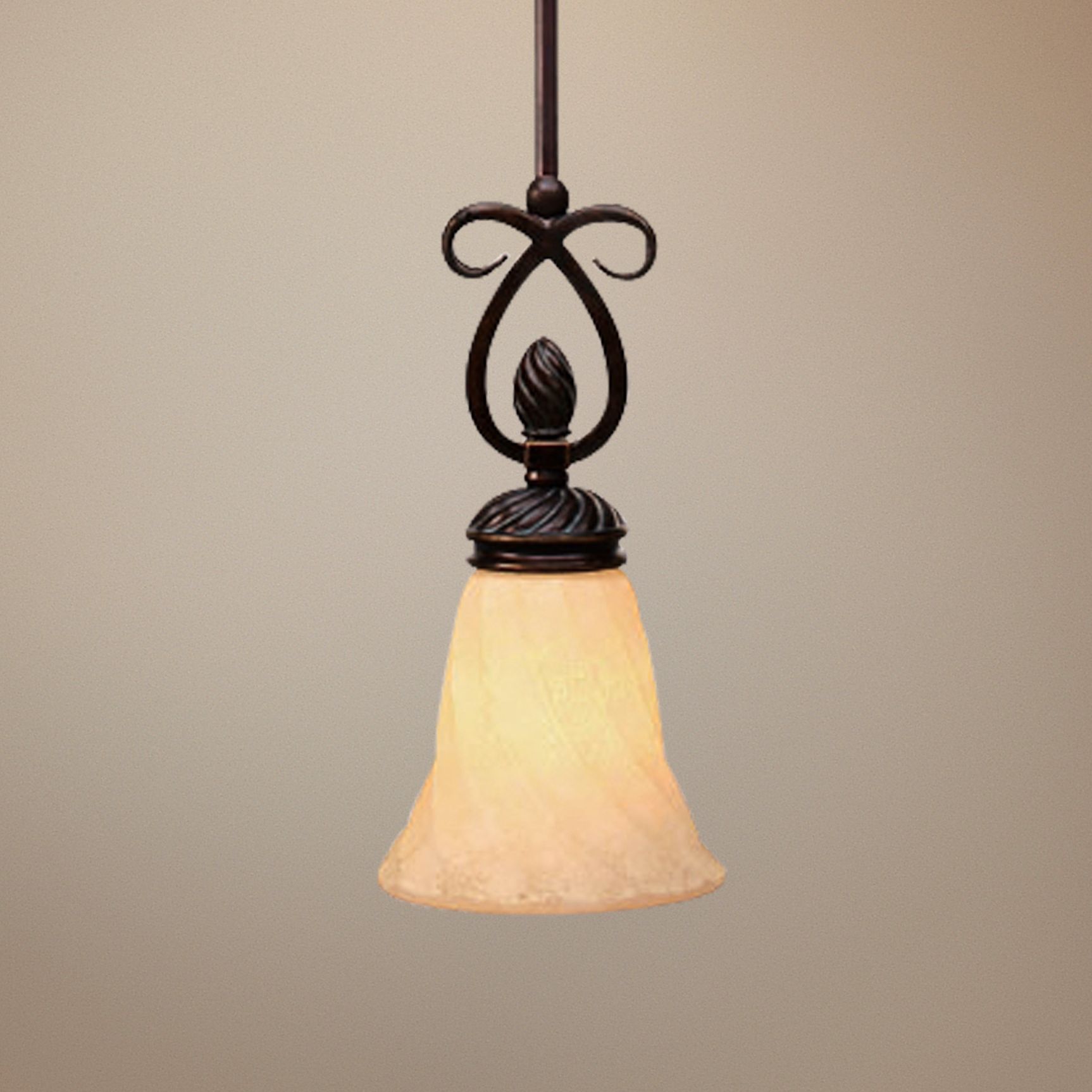 Torbellino Cordoban Bronze Mini Pendant Light