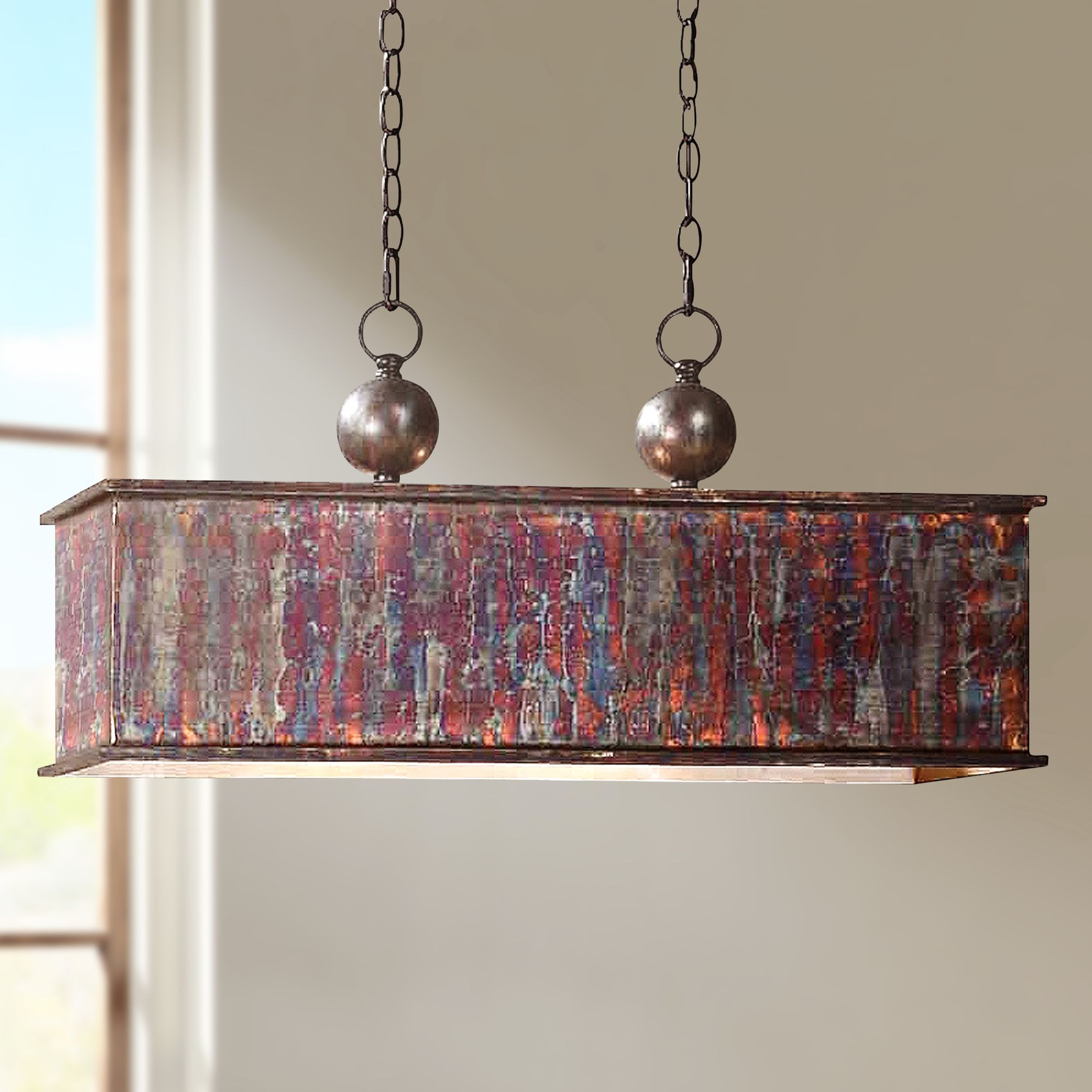 Uttermost Albiano Rectangle 28" Wide 2-Light Chandelier