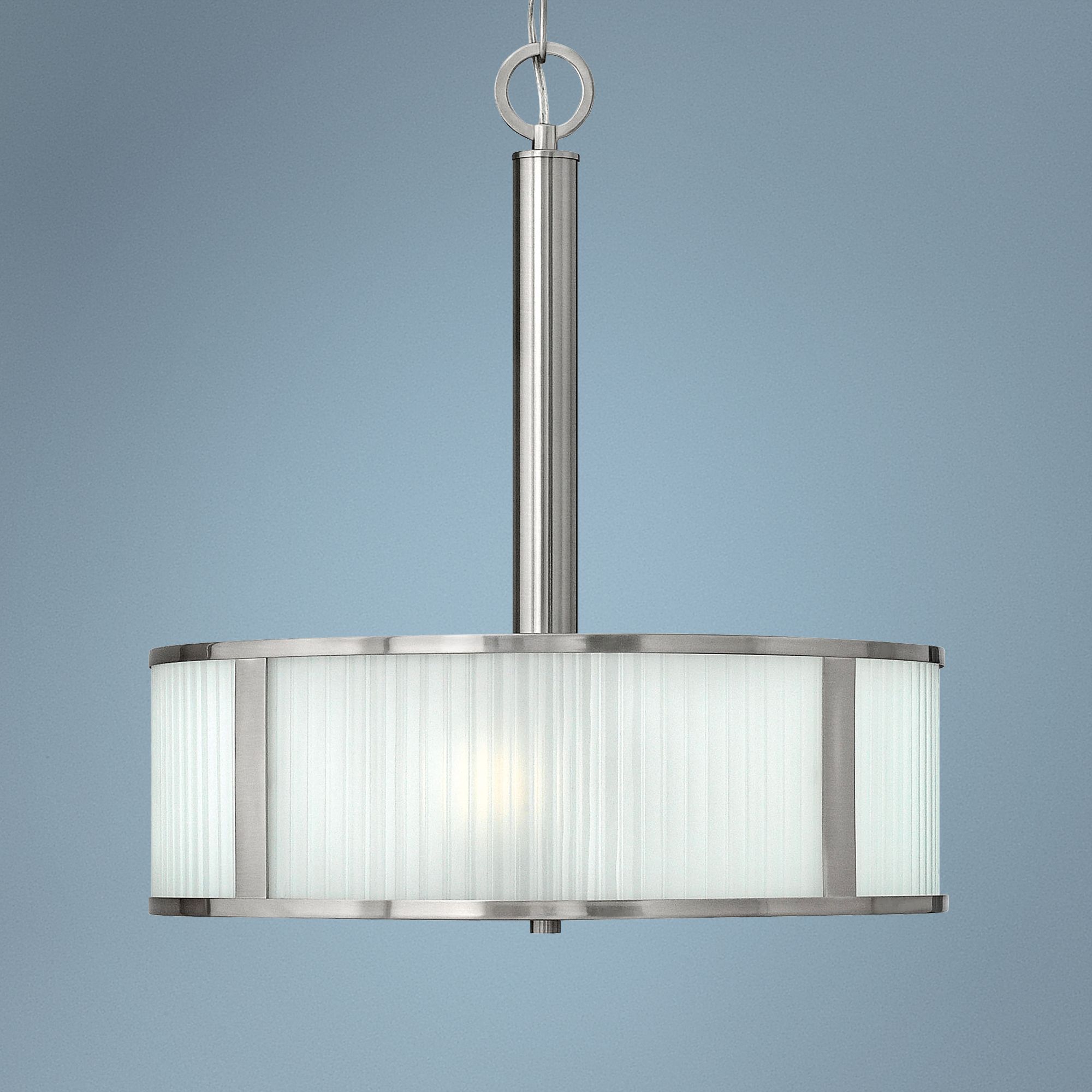 Hinkley Midtown 18" Wide Brushed Nickel 3-Light Pendant