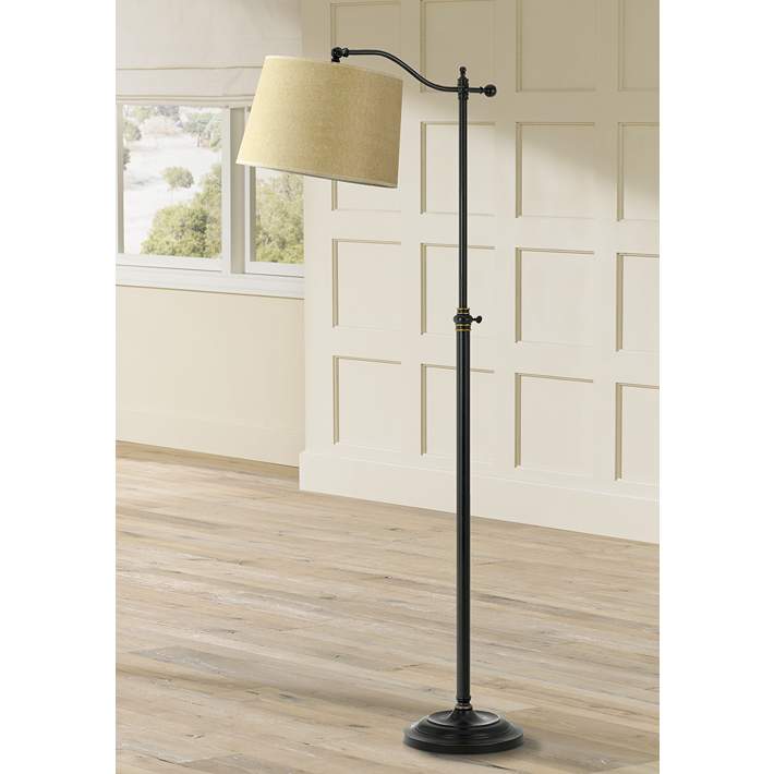 Dark Bronze Finish Adjustable Downbridge Floor Lamp T6669 Lamps Plus
