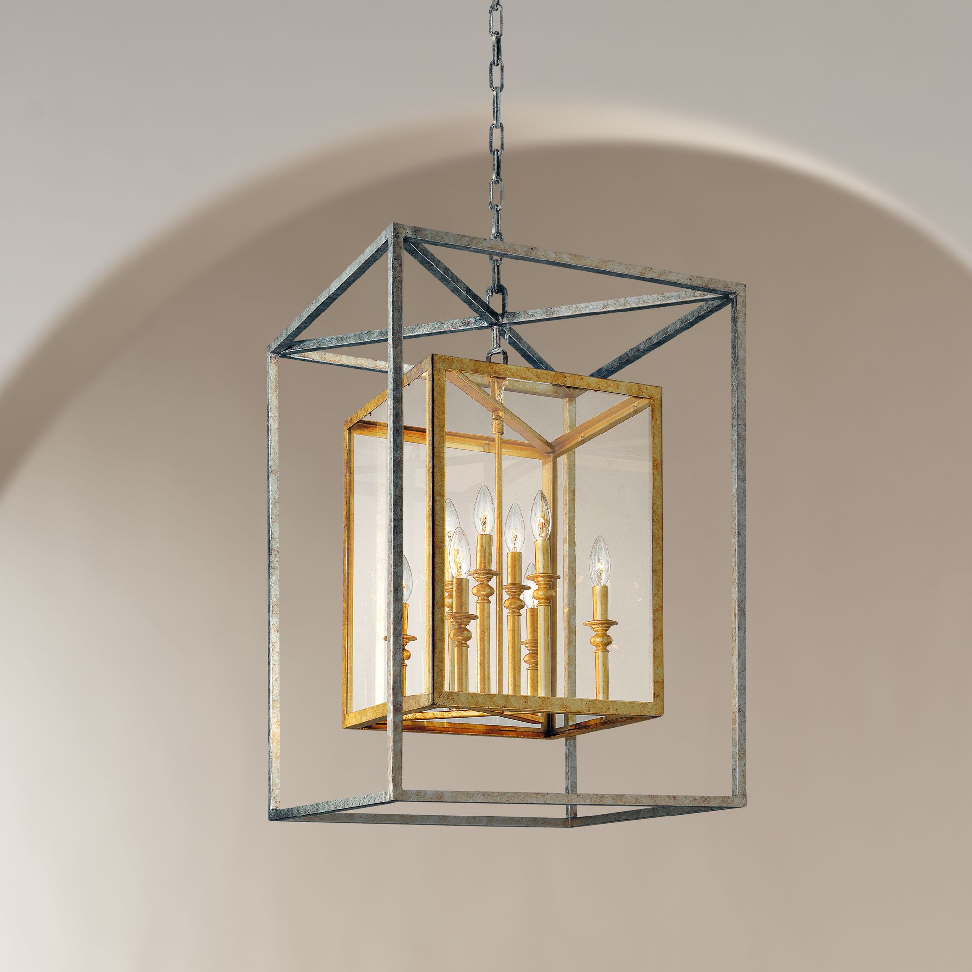 silver pendant light