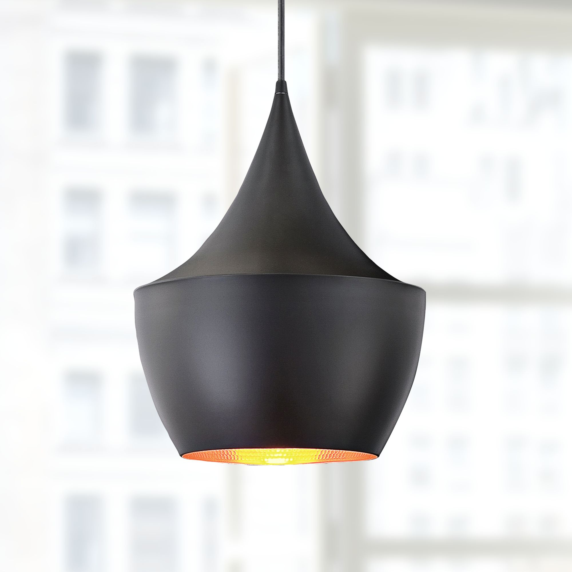 black modern ceiling light