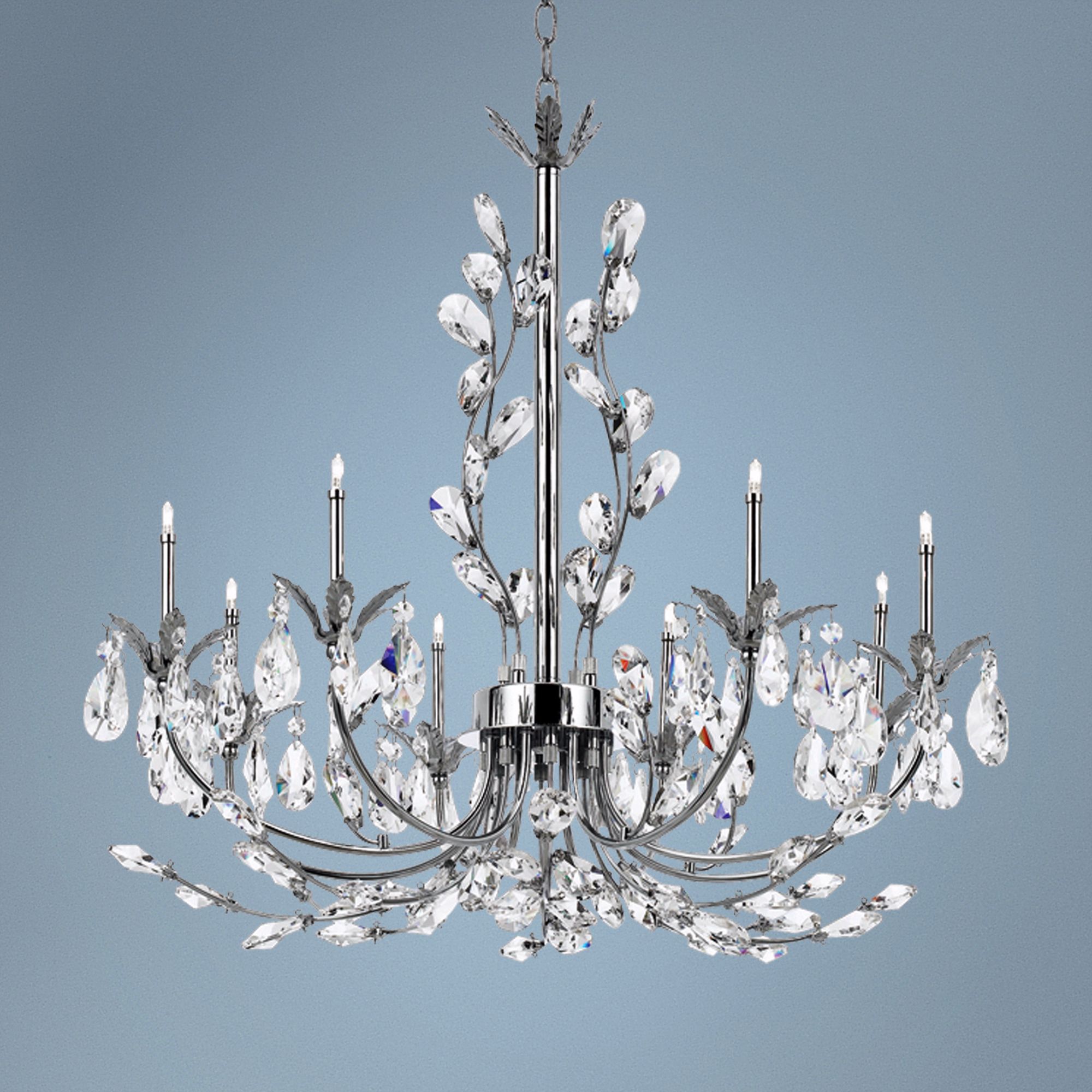 Eurofase Giselle 25 1/4" Wide Chrome Crystal Chandelier