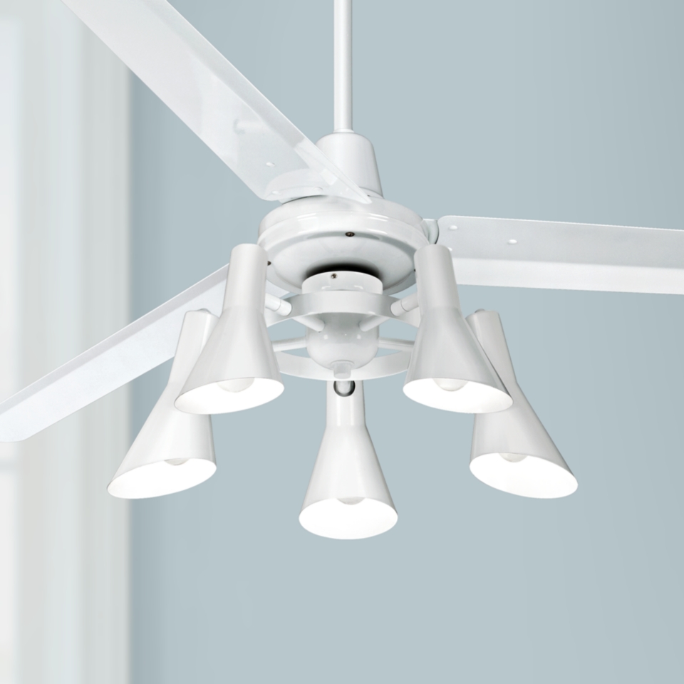 60" Casa Vieja Turbina White Ceiling Fan   #U4515 R1741