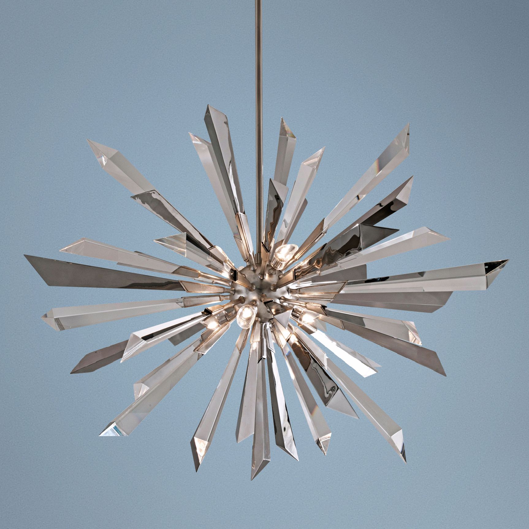 Inertia 48" Wide Modern Starburst Crystal Chandelier