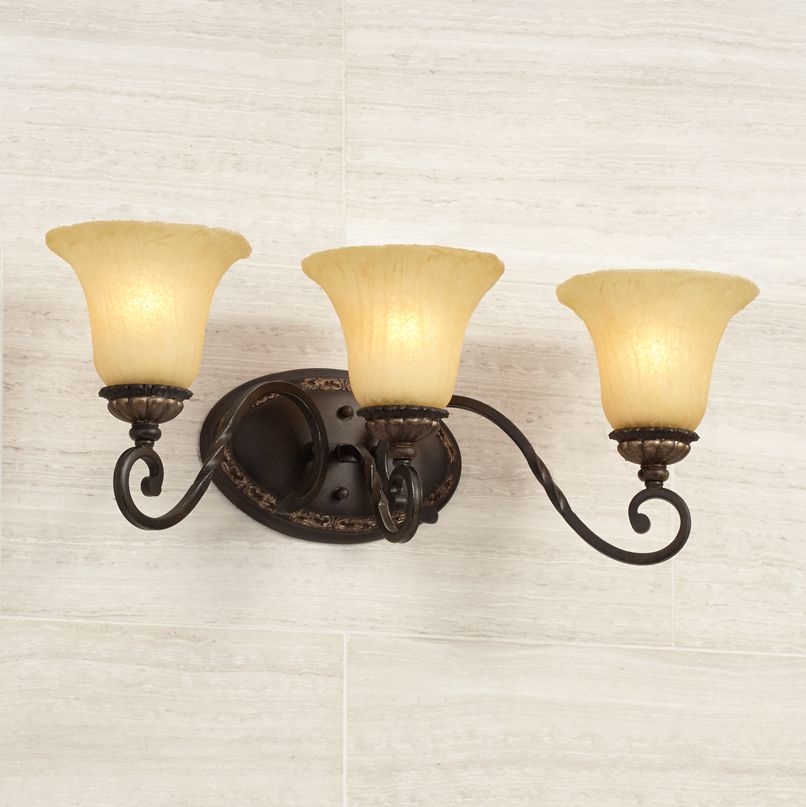 San Marino Bronze and Gold 23 1/2" Wide Bath Light