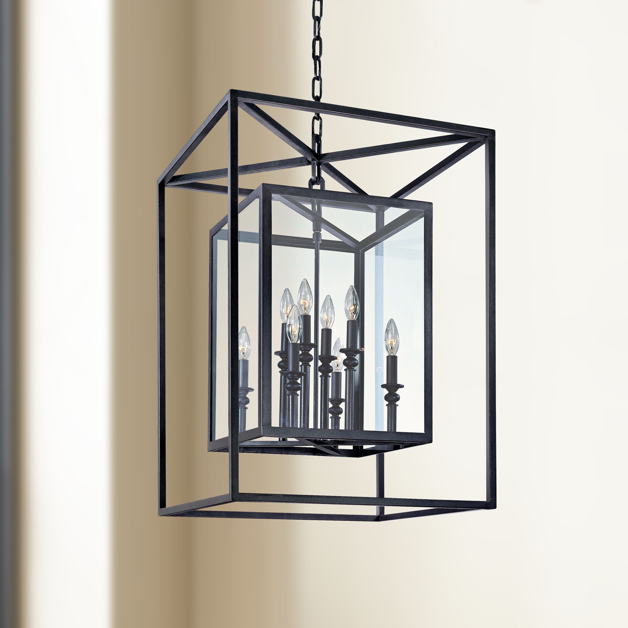 Morgan 8-Light 21" Wide Deep Bronze Pendant Light