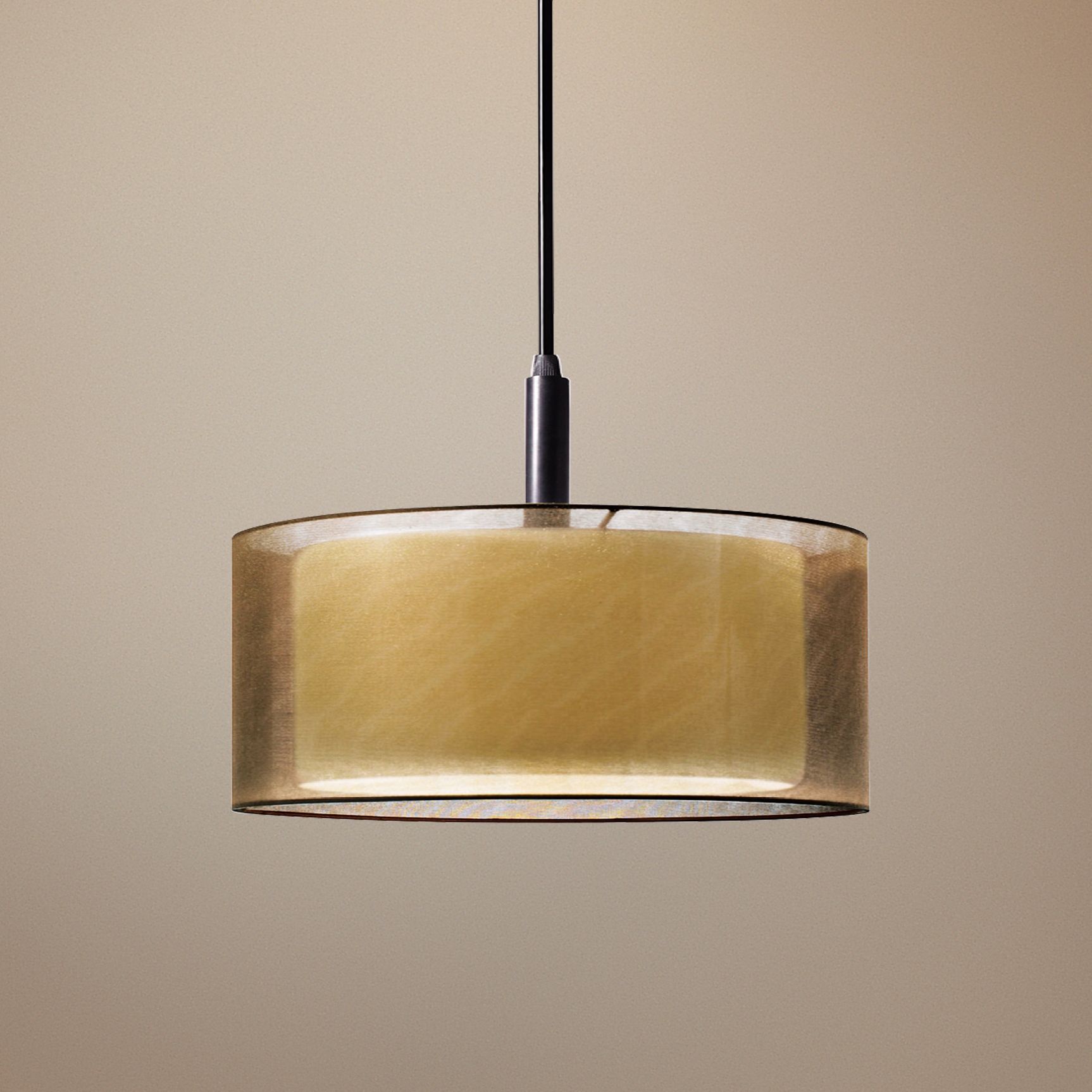 Sonneman Puri 10" Wide Black Brass Mini Pendant Light